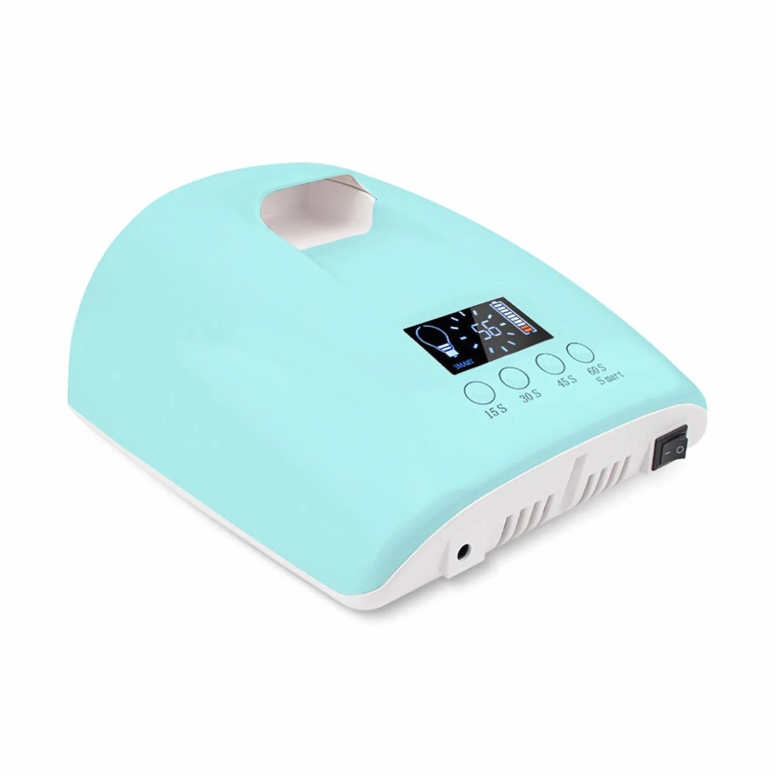 Lámpara Uñas, Lámpara LED UV for uñas, luz roja inalámbrica, 60W, lámpara LED UV for uñas, for curar esmalte de Gel, inalámbrico con batería de litio, 60W Pro Light(Bianco)