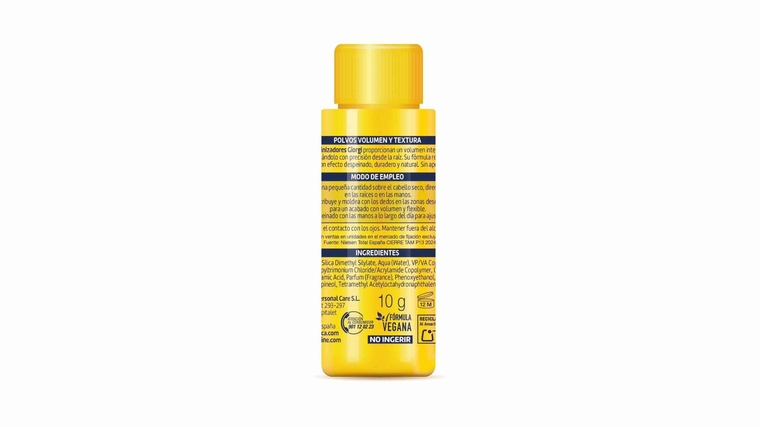 Giorgi Line Polvos Voluminizadores 10 g Volumen Intenso Raíz Acabado Mate Powder to Wax Sin Alcohol Siliconas
