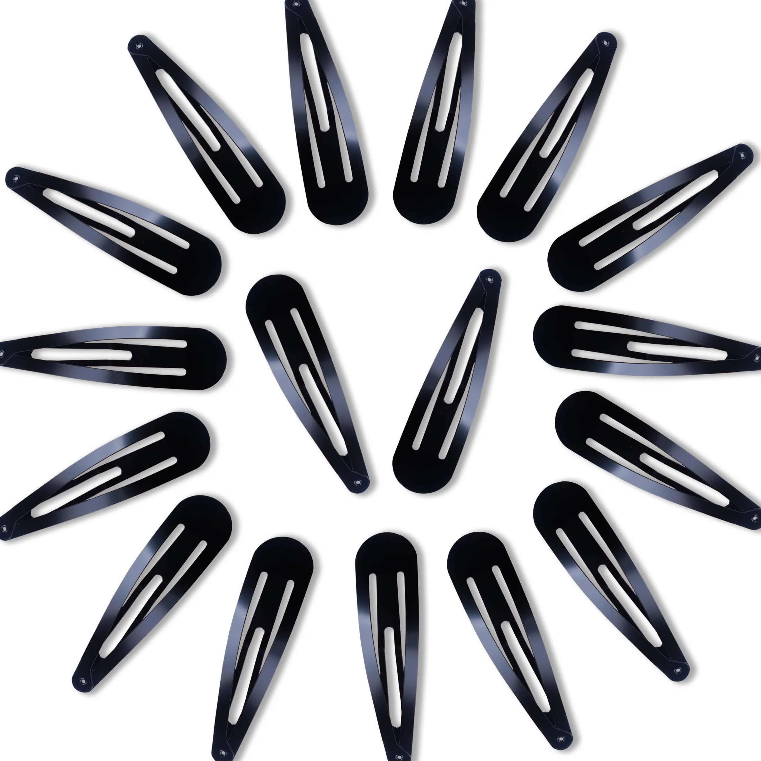 Clips de Pelo Metal 20 Piezas, Pinzas y Horquillas para Mujer y Niña, Negro