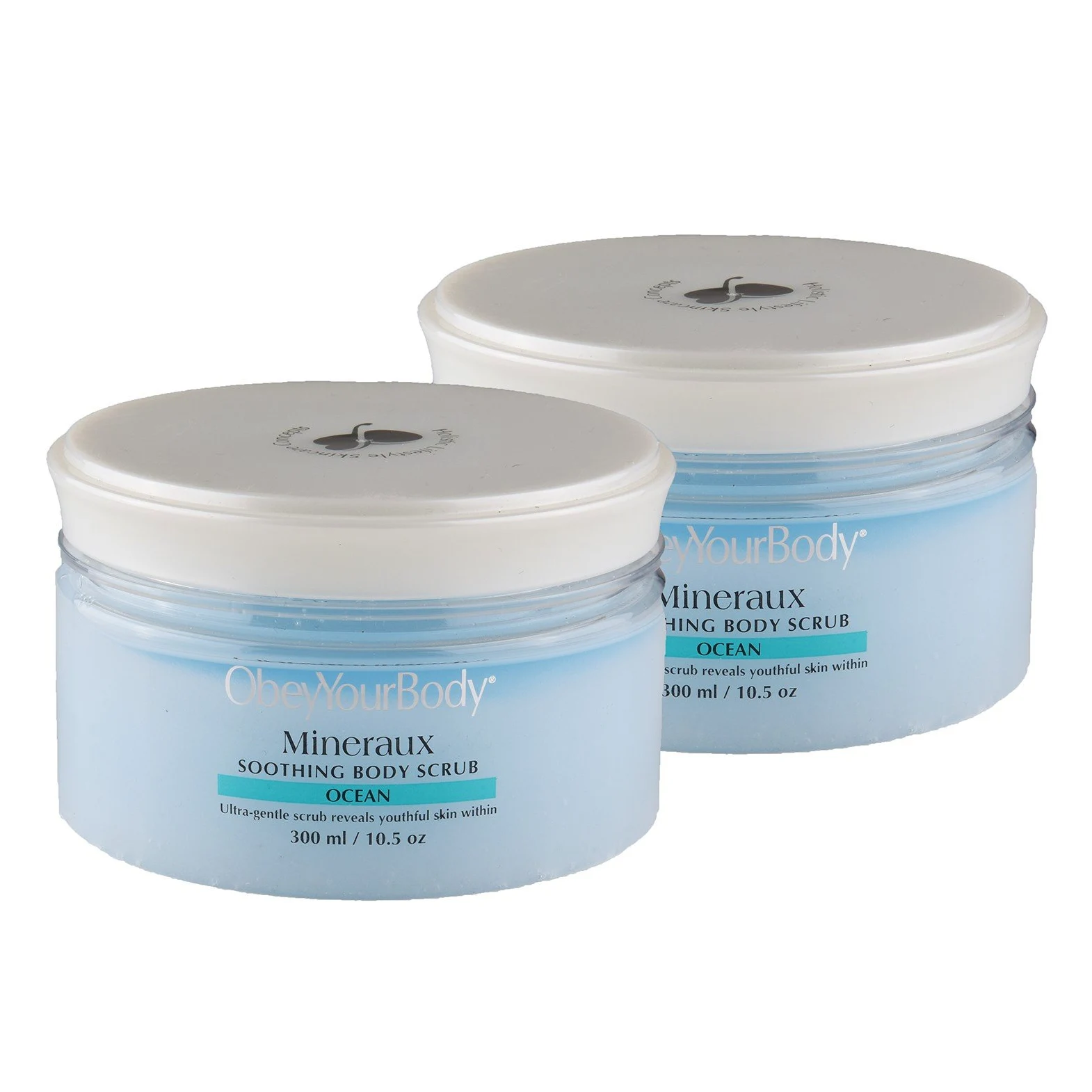 Obey Your Body - Exfoliante exfoliante corporal (2 unidades, aroma oceánico)
