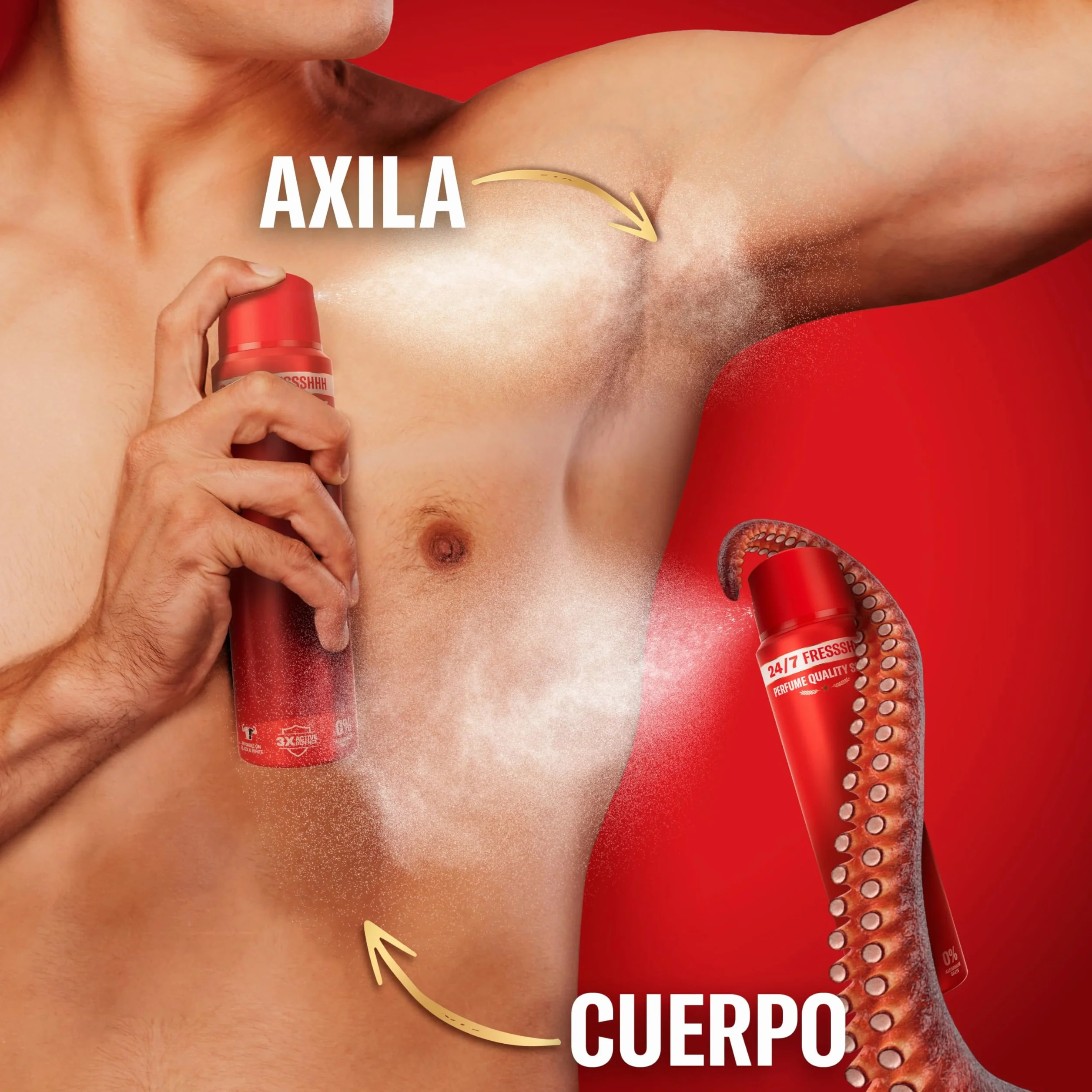 Old Spice Rockstar Desodorante Corporal En Spray 150 ml Fresco 24 Horas Protección Contra El Mal Olor