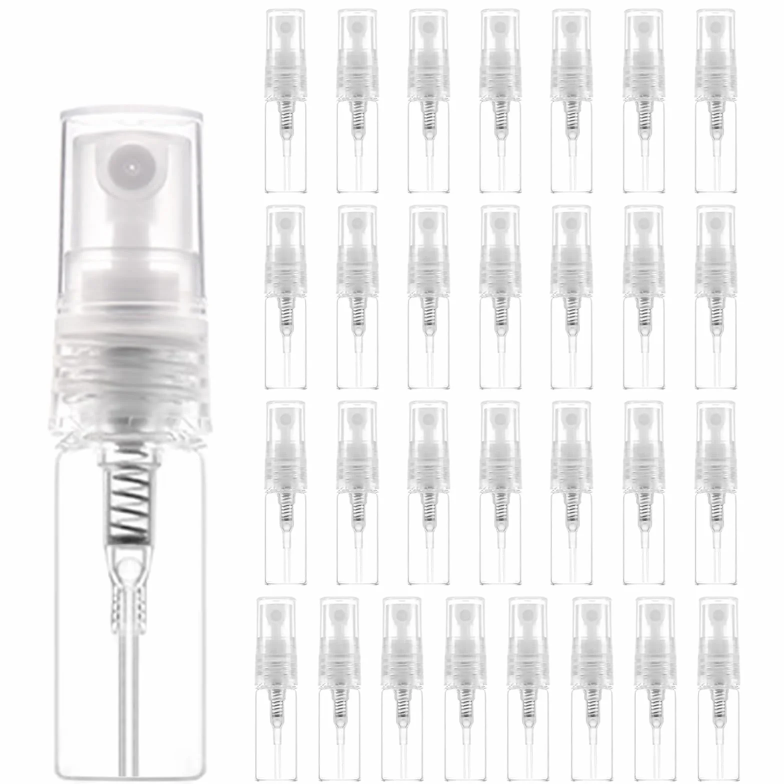 Botella Spray Mini 3ml 30 Piezas, Rellenable Vacío Portátil para Perfume