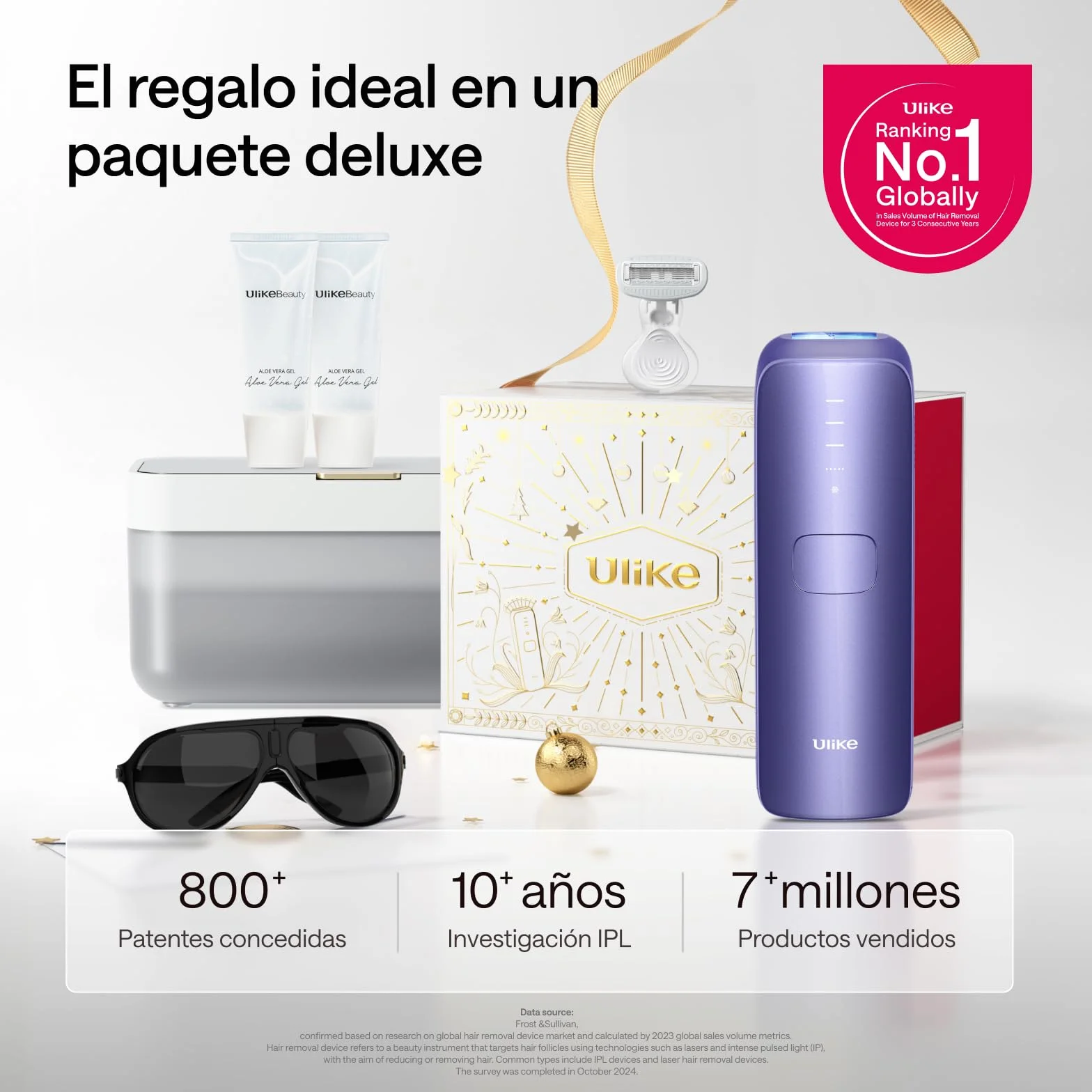 Ulike Air 3 Deluxe Depiladora Luz Pulsada para Mujer y Hombre con Esterilizador UV