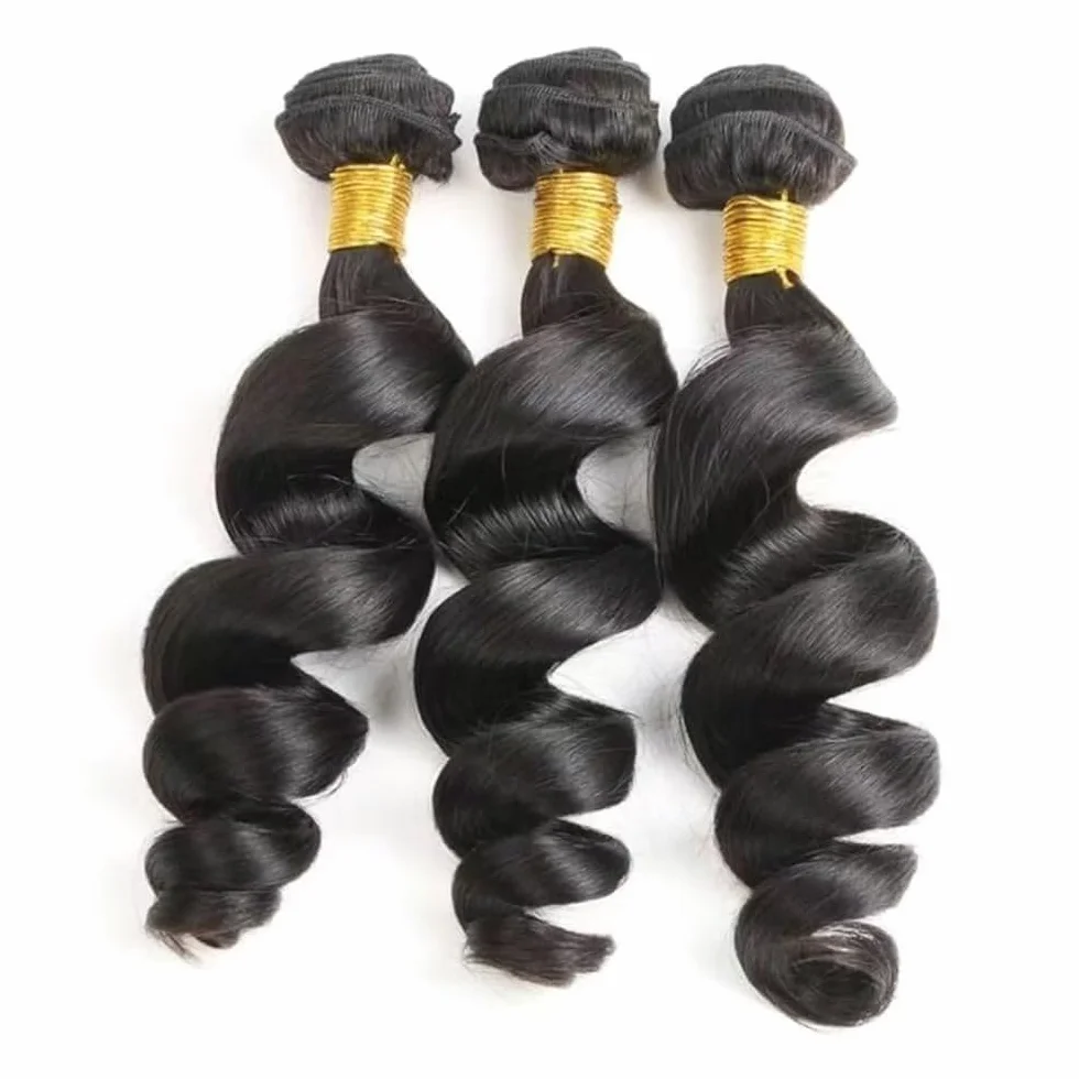 Extensiones de cabello humano de Brasil sin procesar, pelo virgen brasileño, 1B, color negro natural, 3 paquetes, 300 g, para mujeres de 12, 14 y 16 pulgadas