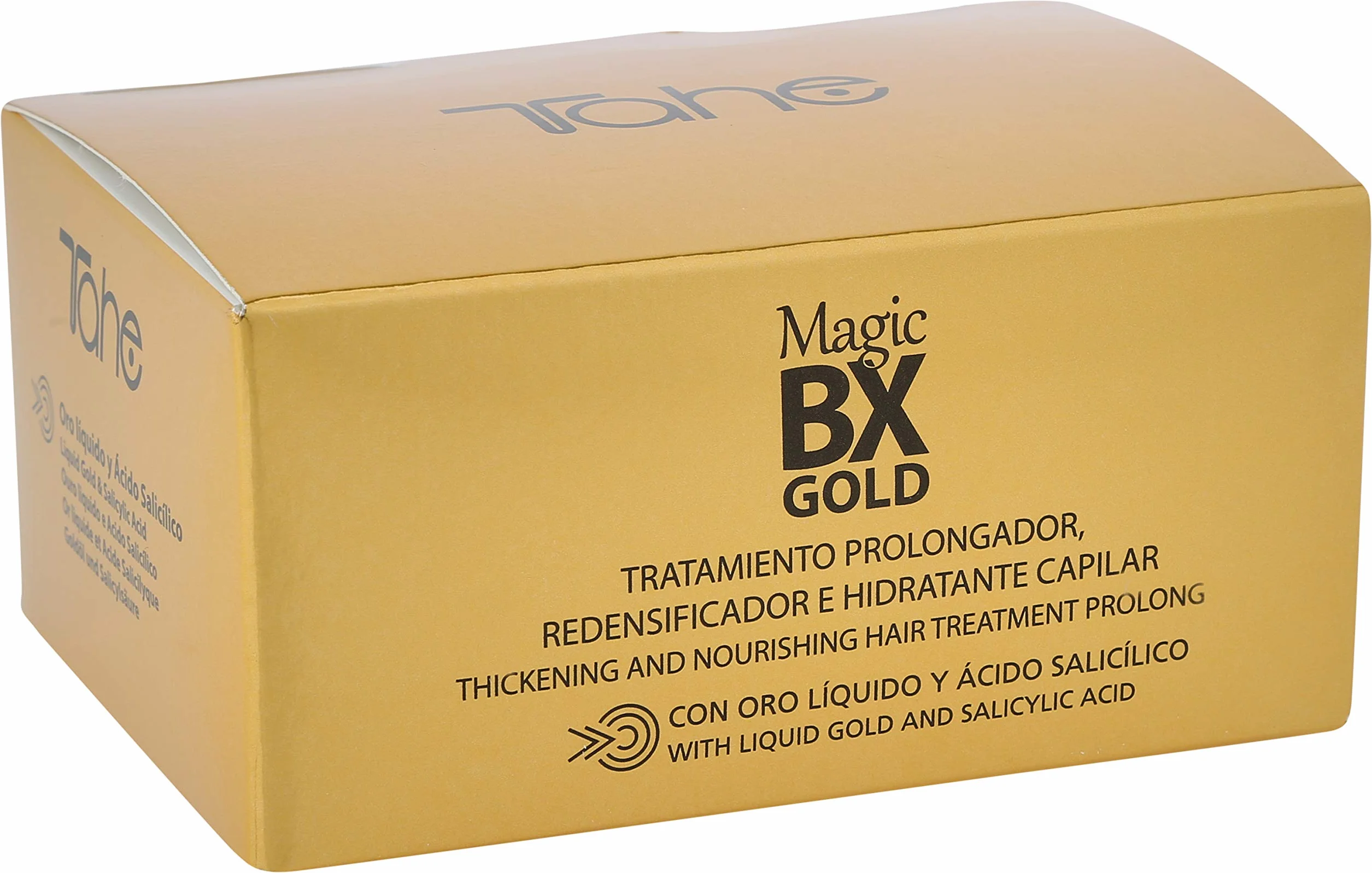 Tahe Magic BX Gold Tratamiento Capilar Redensificador Hidratante Larga Duración Caja 5 Ampollas 10 ml