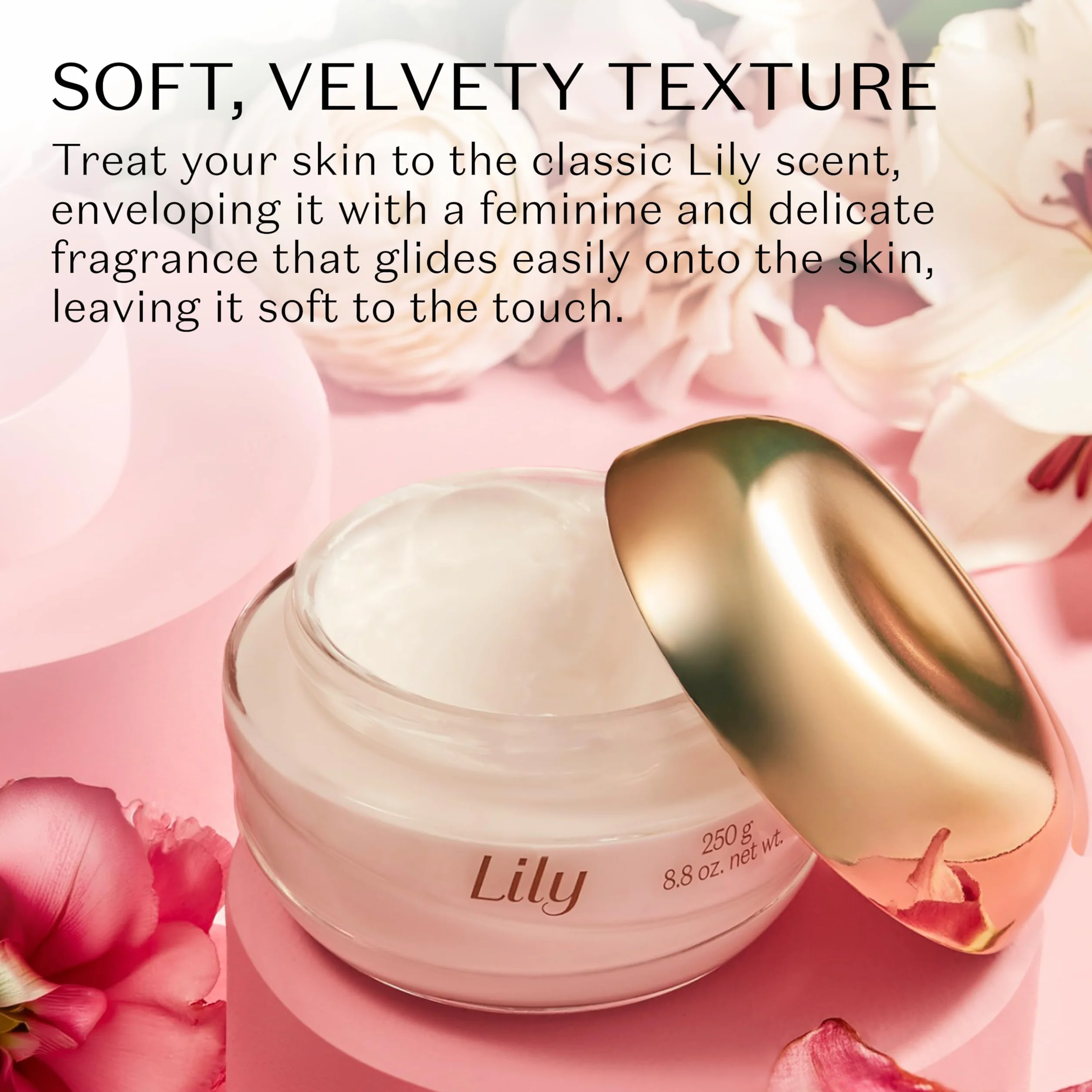 O Boticário Lily Crema Hidratante Corporal 250g Fragancia Prolongada Flor del Lirio 48 Horas