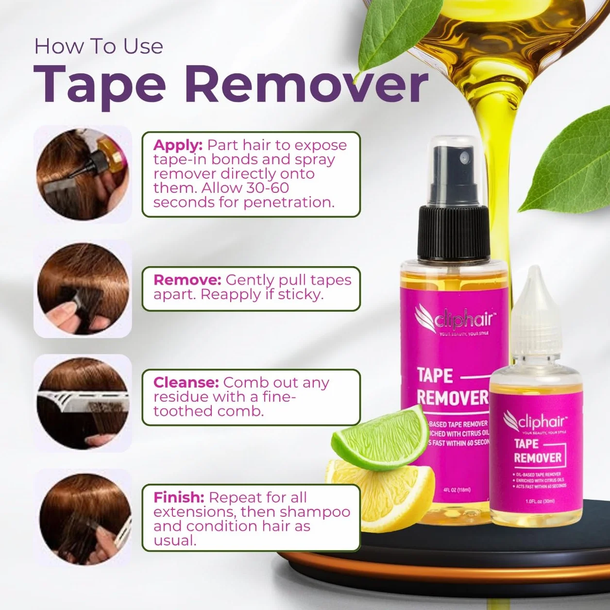 Cliphair Removedor de Cinta 30ml