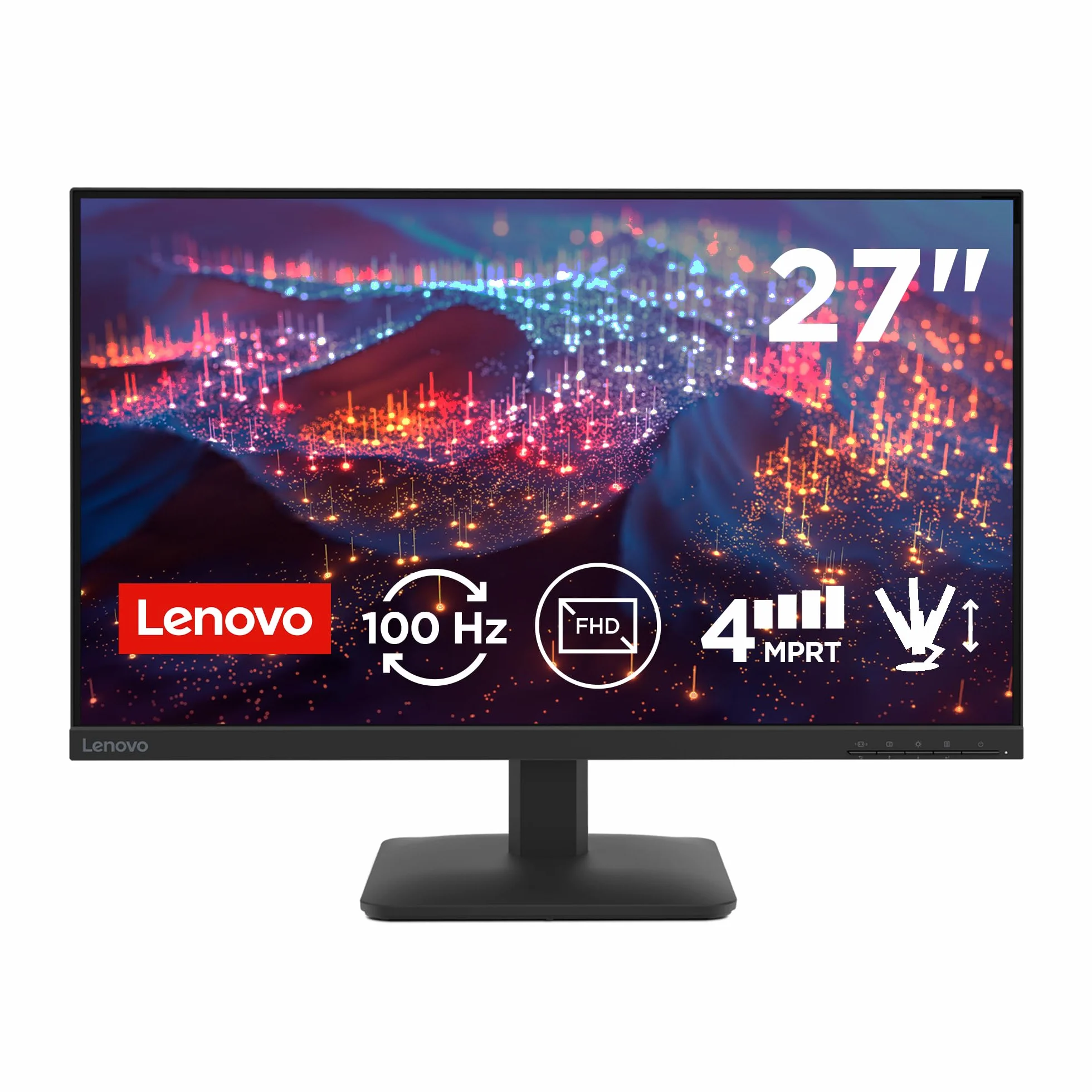 Lenovo L27-4e Monitor FHD 27" IPS HDMI VGA 100Hz 4ms 99% sRGB VESA 100mm Negro
