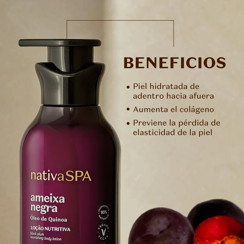 O Boticário Nativa SPA Ciruela Negra Set Regalo Cuidado de la Piel 3 Productos