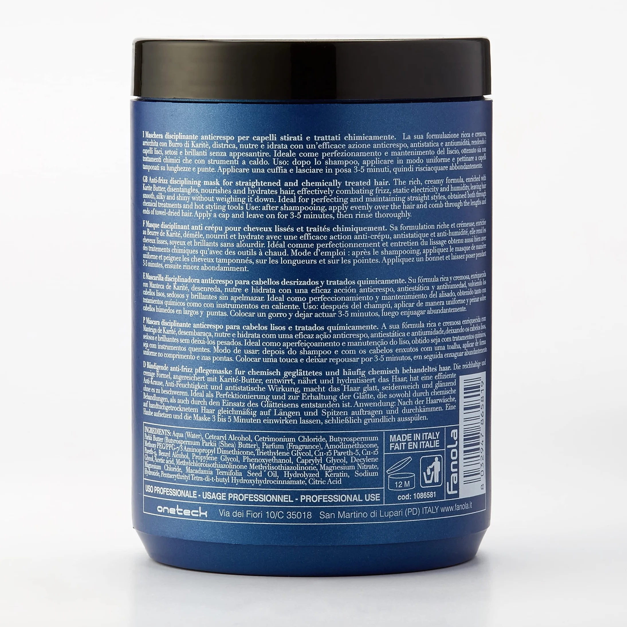 FANOLA Mascarilla Keraterm Keratina Disciplinadora Anticrespo 1000 ml