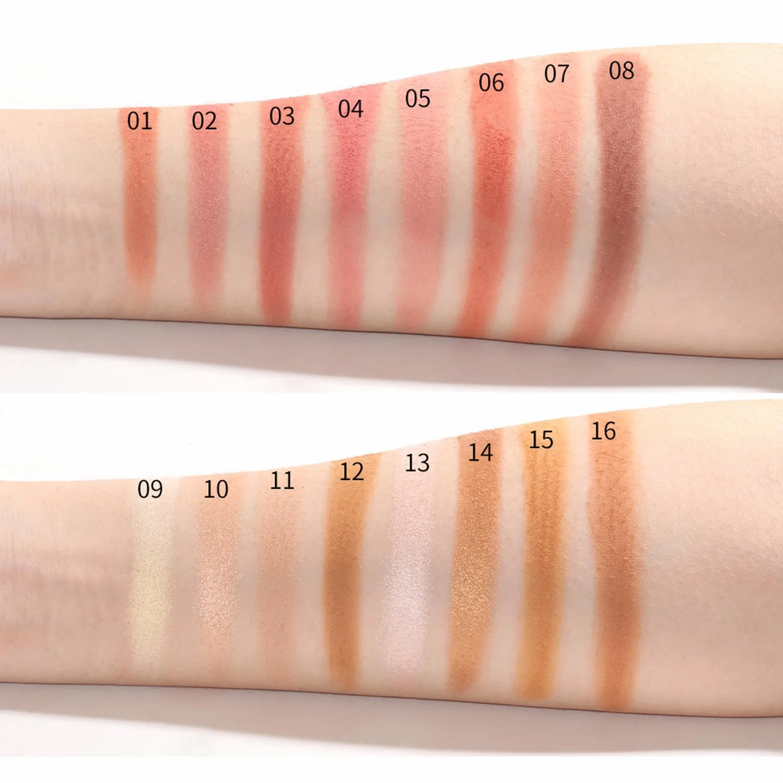 Joyeee Paleta de Blush Highlight & Contour con Pincel, Kit de Colorete en Polvo