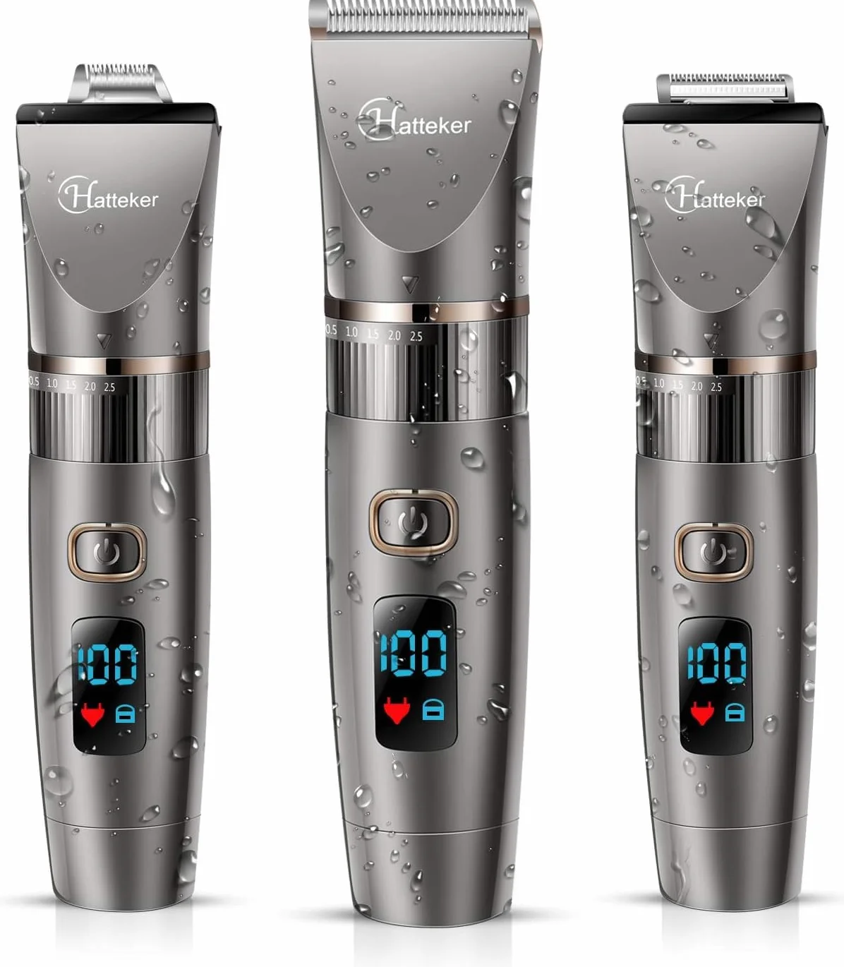 Hatteker Cortapelos Hombre Maquina Cortar Pelo Cortadora Barbero Electric Recortador Barba Waterproof