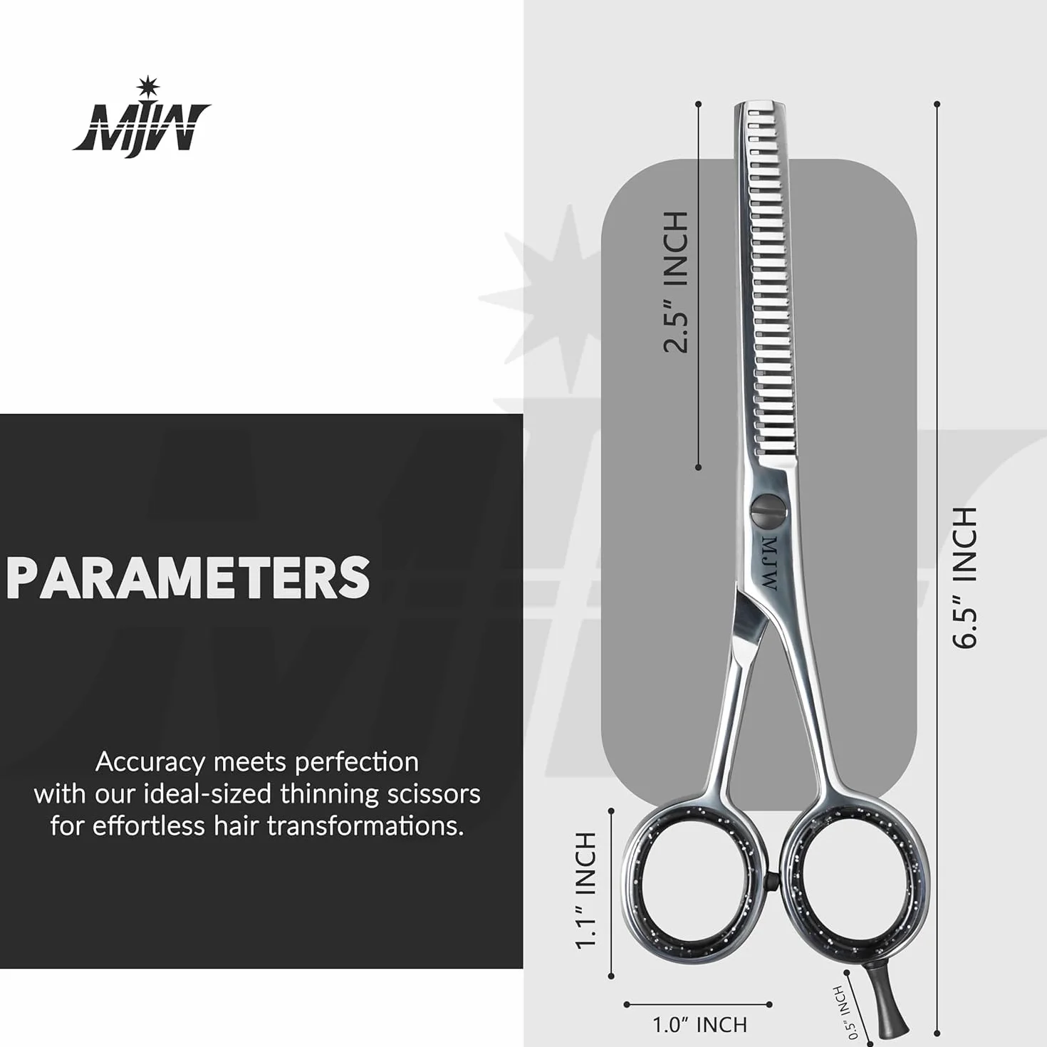 Tijeras para Adelgazar el Cabello de Acero Inoxidable - Tijeras de Dientes para Texturizar y Estratificar
