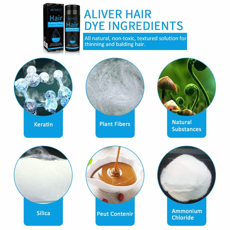 Hair Building Fibers Corrector de Pérdida de Capilares Fibra de Calidad Profesional Spray de Polvo para Adelgazar Cabello (Negro)
