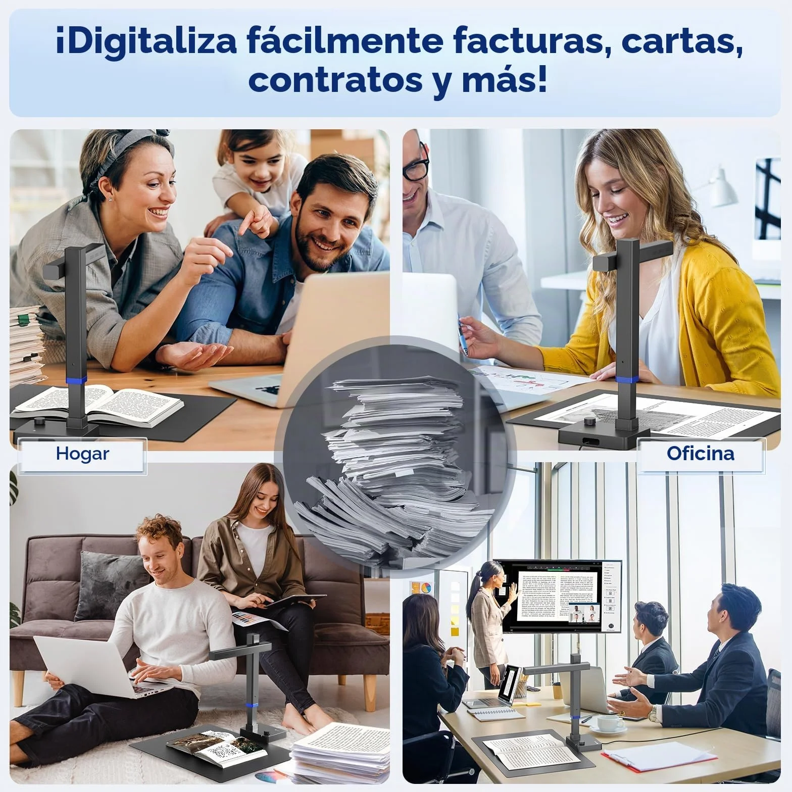 CZUR Shine Ultra A3 Escáner Portátil Plegable con OCR 180+ Idiomas LED Continuo 13 MP
