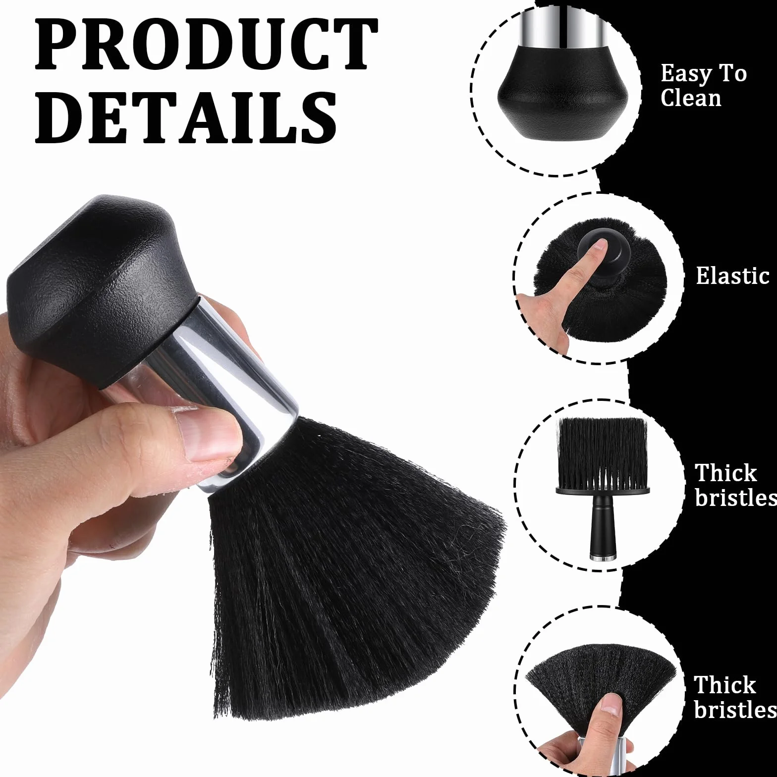 Cepillo suave para el cuello de peluquería JJUNW 2 piezas