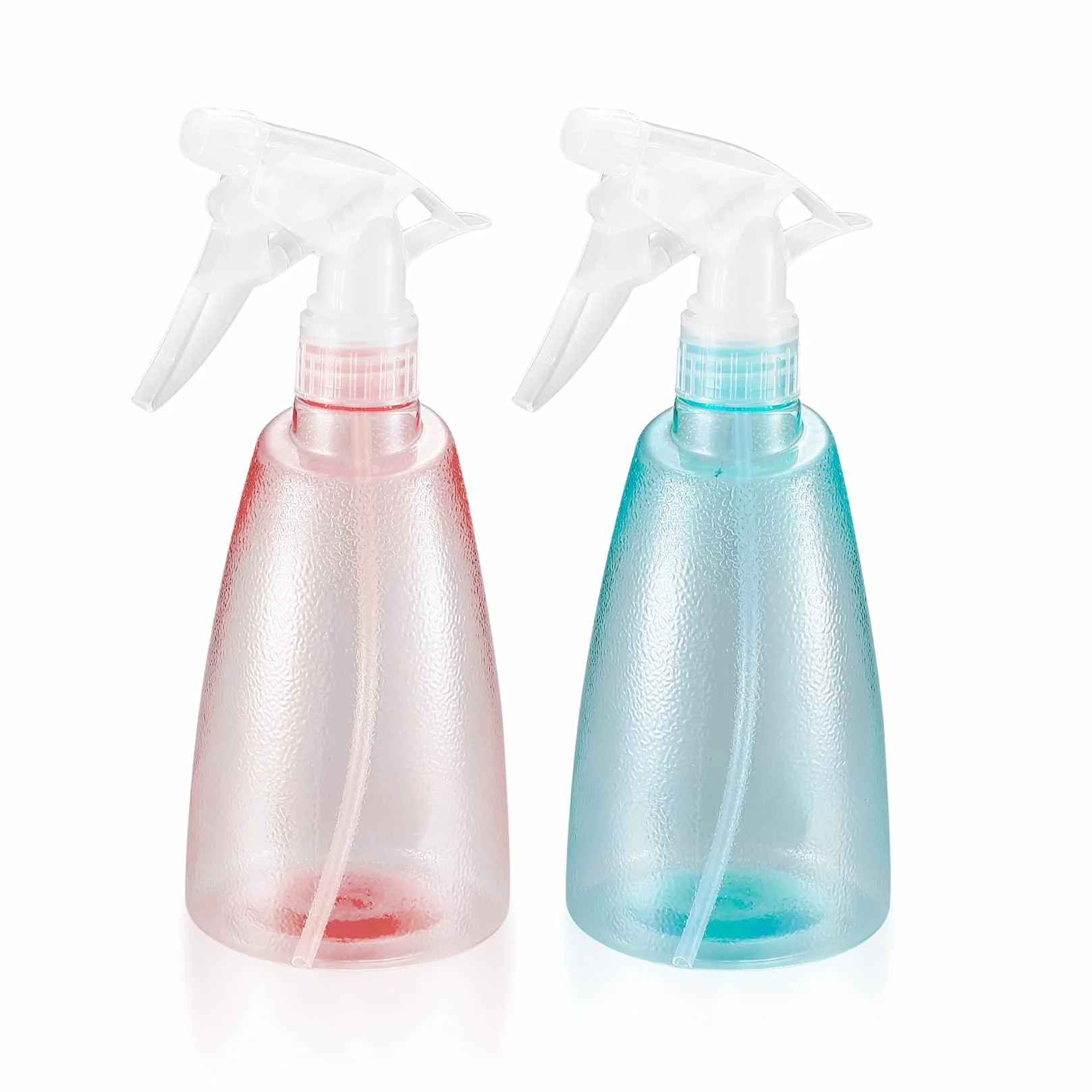 Botellas de pulverización 500 ml plástico para limpieza hogar jardín - rosa/verde