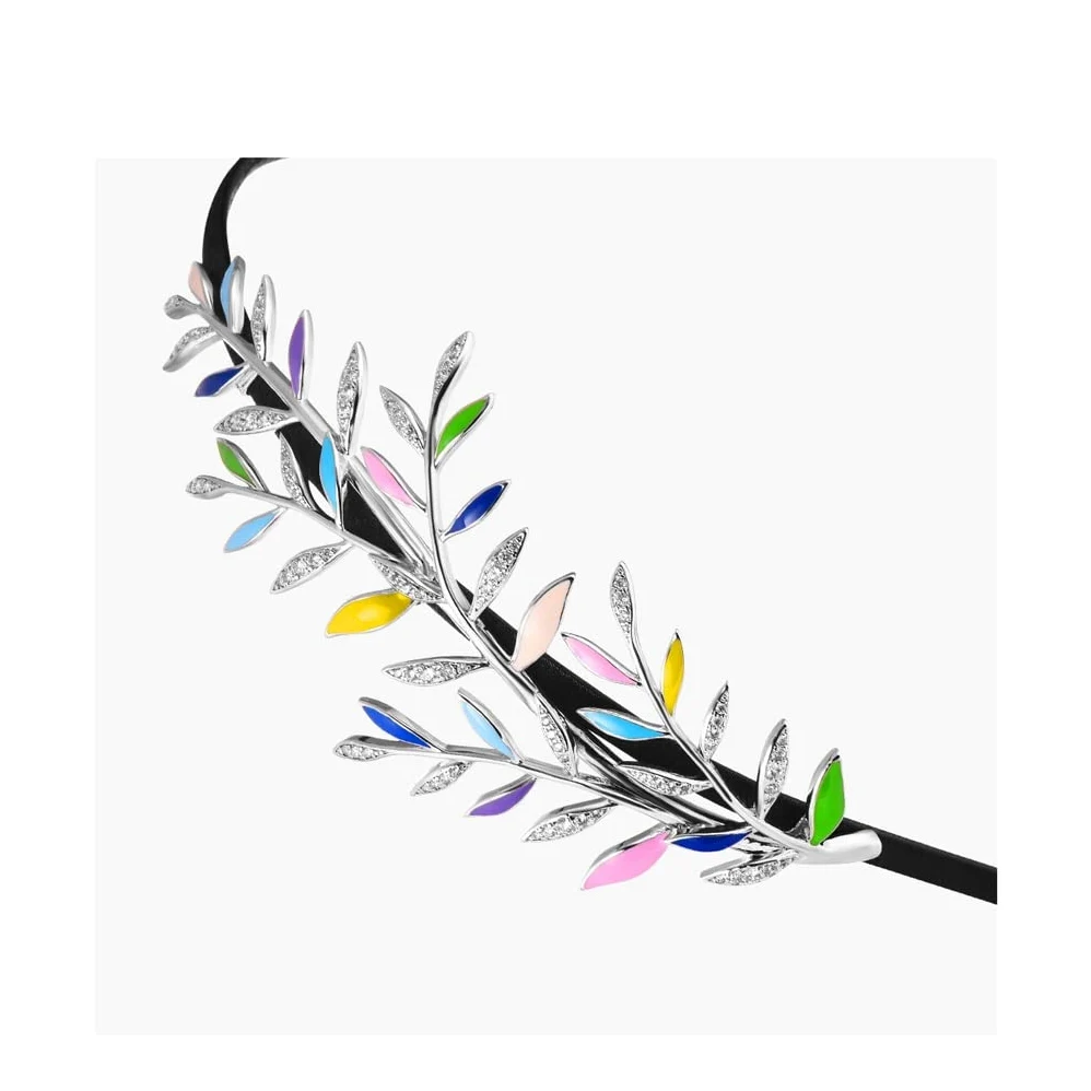 Bobinas Para El Cabello Con Cola De Caballo Gomas Accesorios for el cabello Textura Textura Horquilla Elegante Hoja Hairbanda Señoras Pelo Hairband Horquilla Adecuado for regalos exquisitos de cumplea