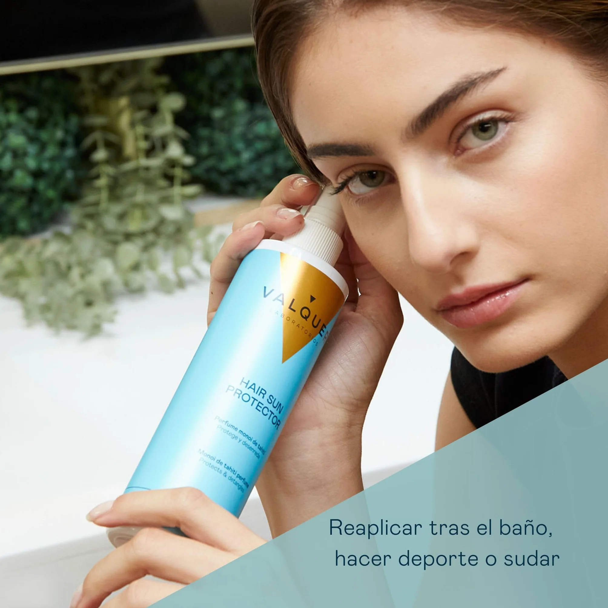 VALQUER Protector Solar Capilar en Spray Acondicionador Desenredante con Vitamina B5 y Fórmula Zero 300 ml