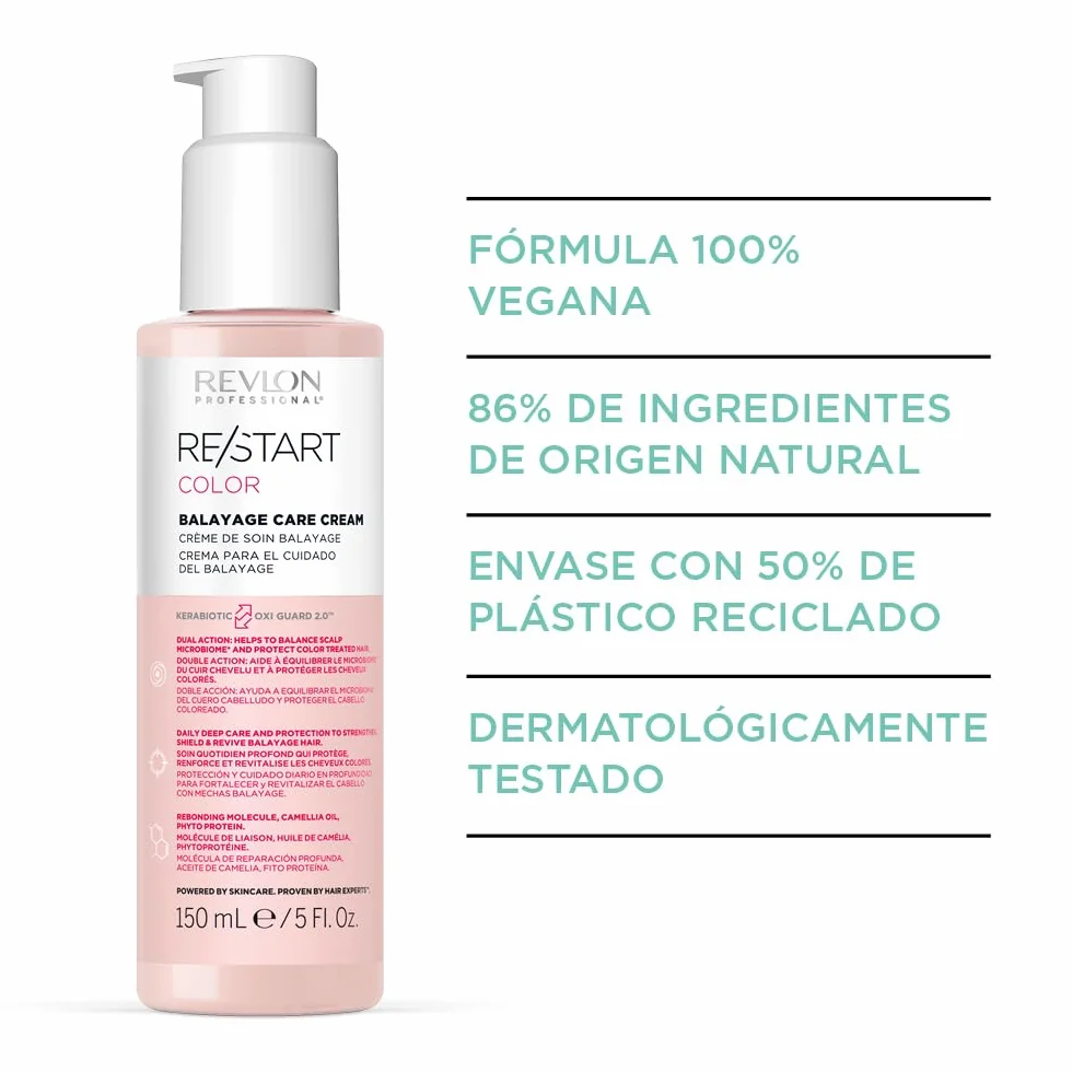 REVLON PROFESSIONAL RE/START COLOR Balayage Care Cream 150ml Sin Aclarado Protector del Calor