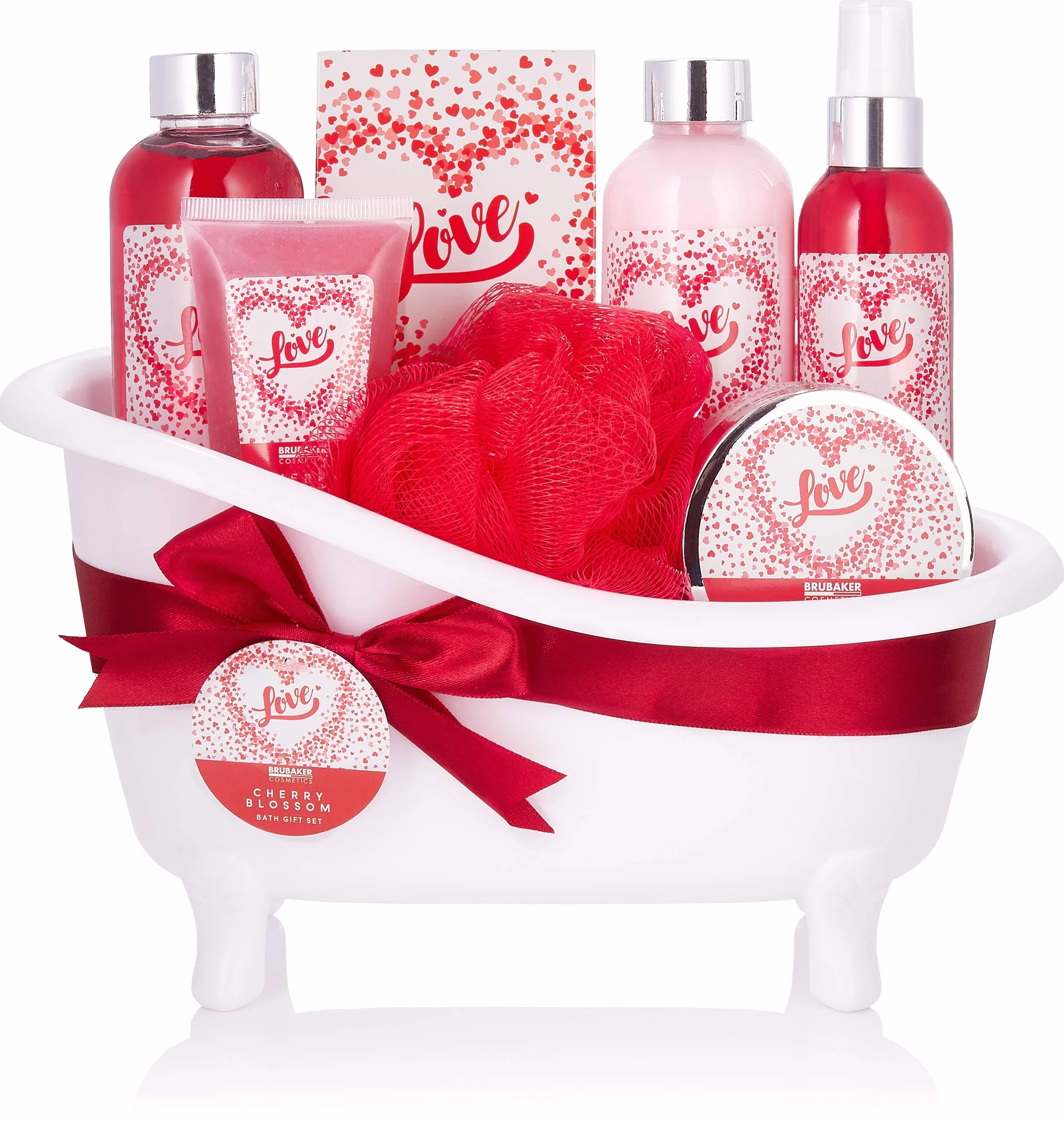 BRUBAKER Cosmetics Set de baño y ducha Love Flor de cerezo 8 piezas