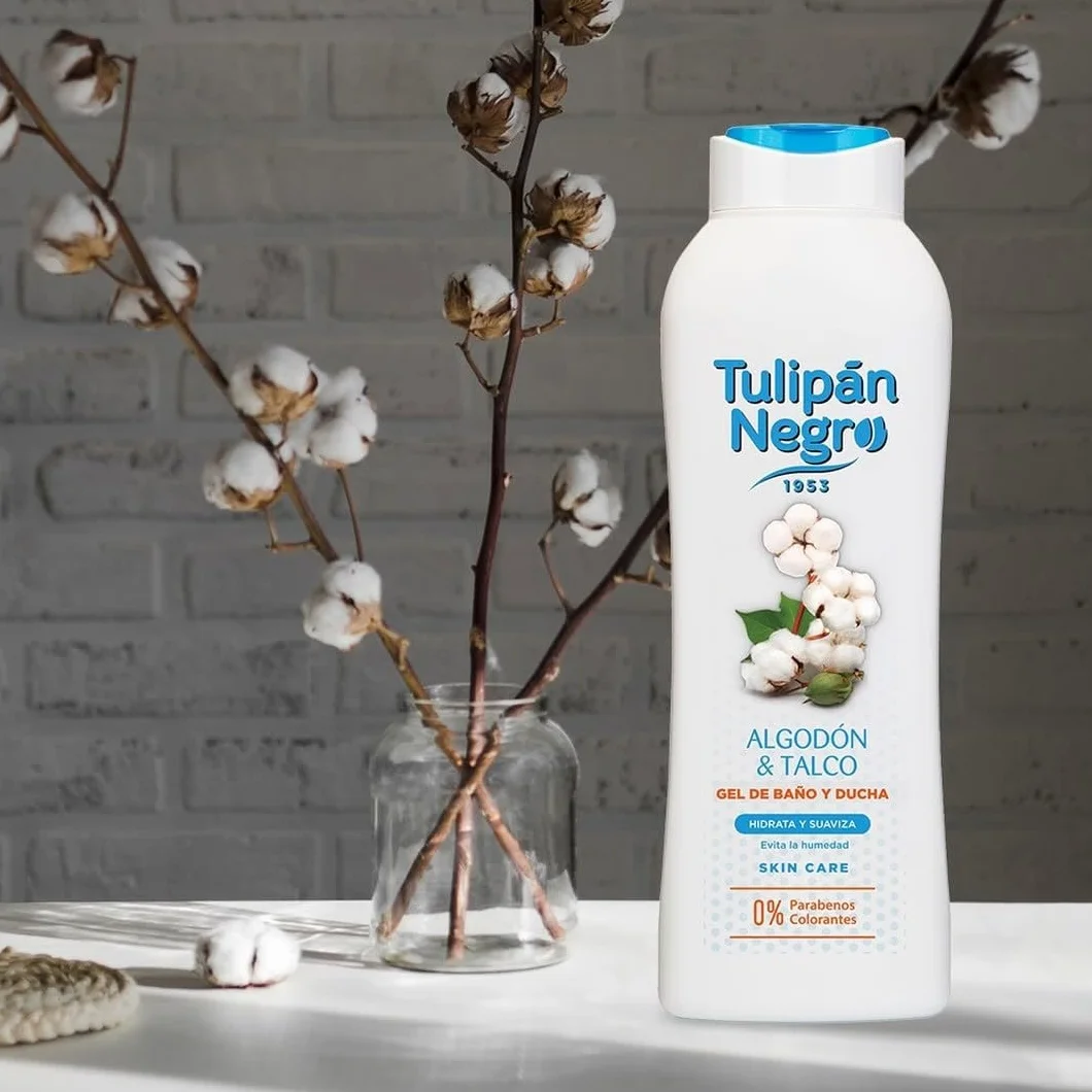Tulipán Negro Gel de Baño Algodón & Talco Hidratante 650 ml