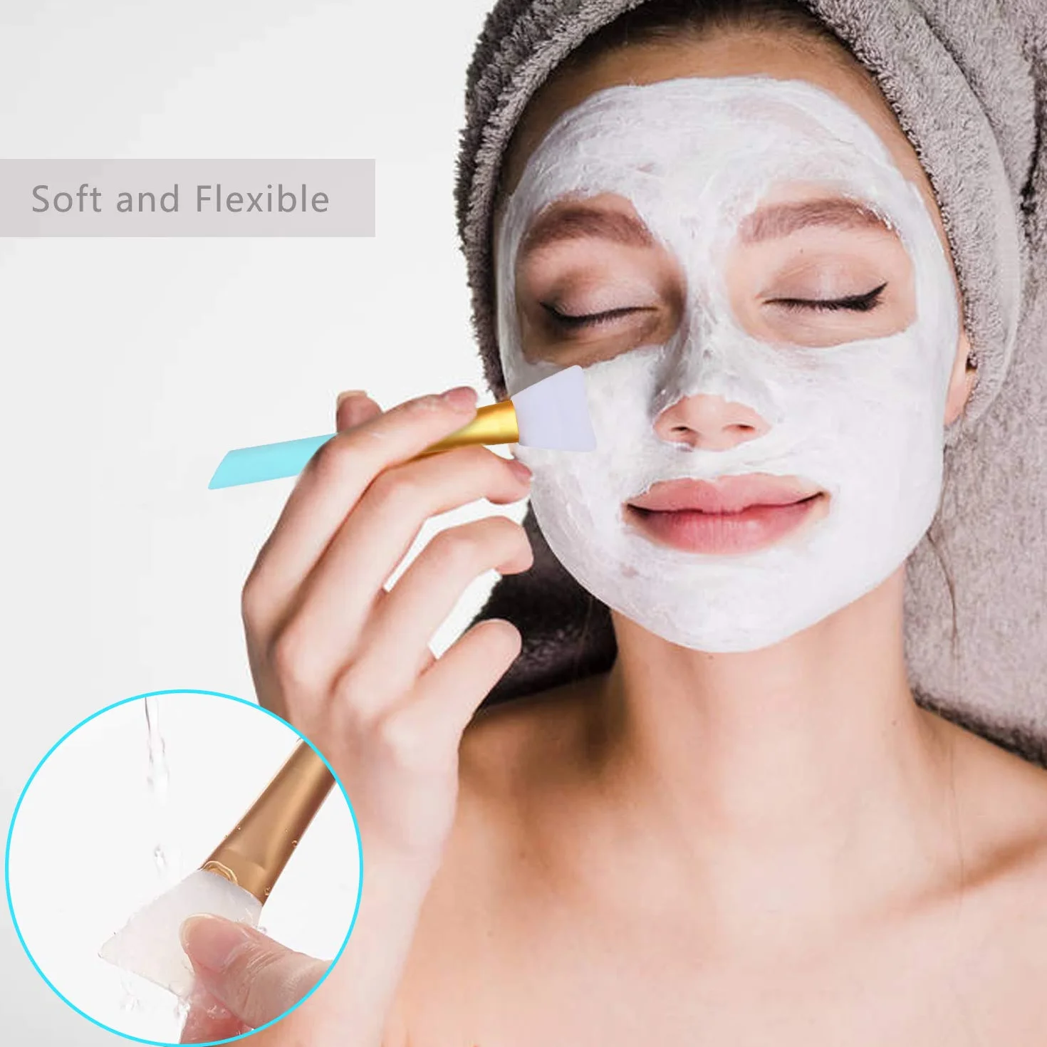 Cepillo Limpieza Exfoliante de Silicona Facial 6 Piezas para Todo Tipo de Piel