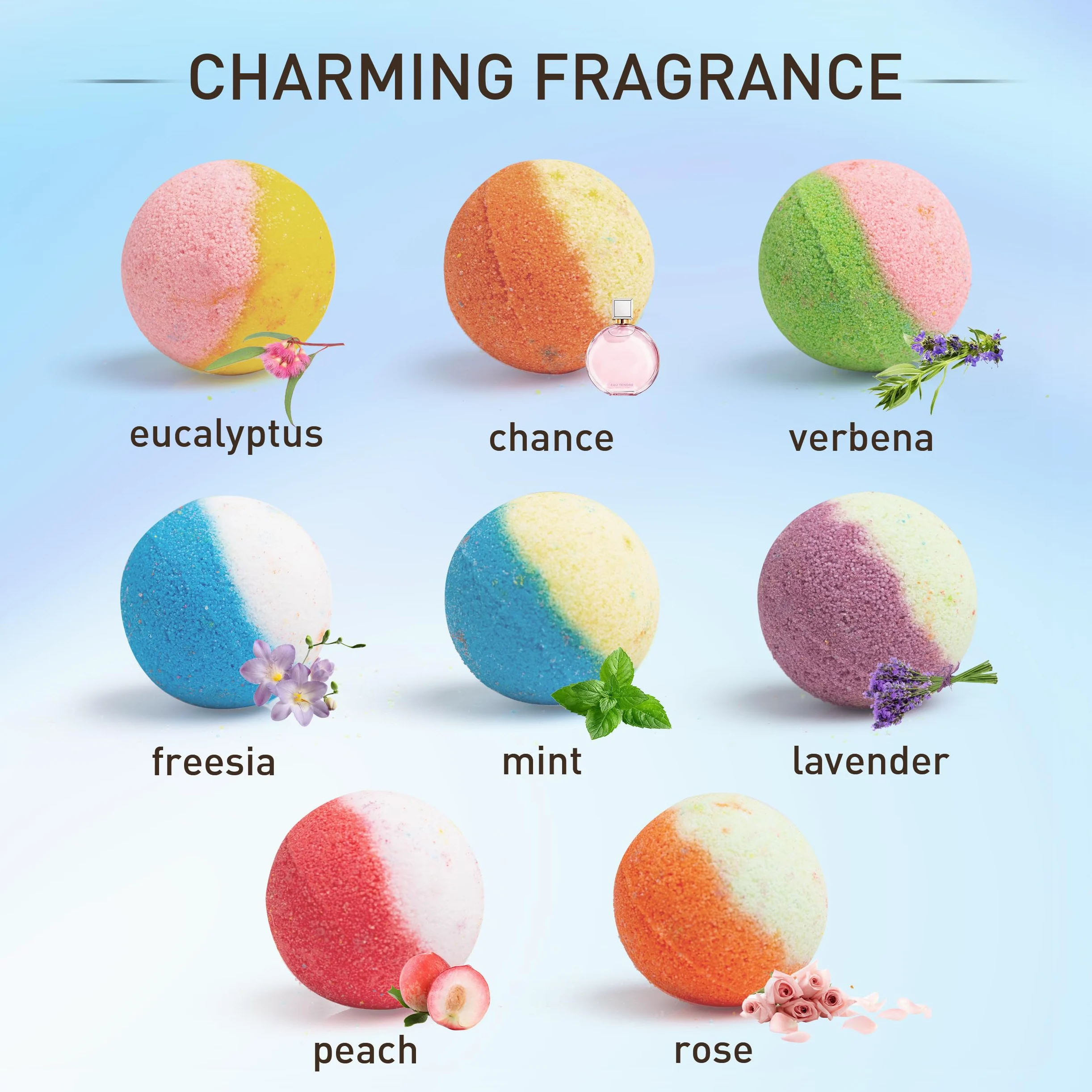 48 bombas de baño naturales y orgánicas para mujeres y niños, ricas en aceites esenciales, relajación y alivio del estrés, set de regalo para el día de la madre, Navidad