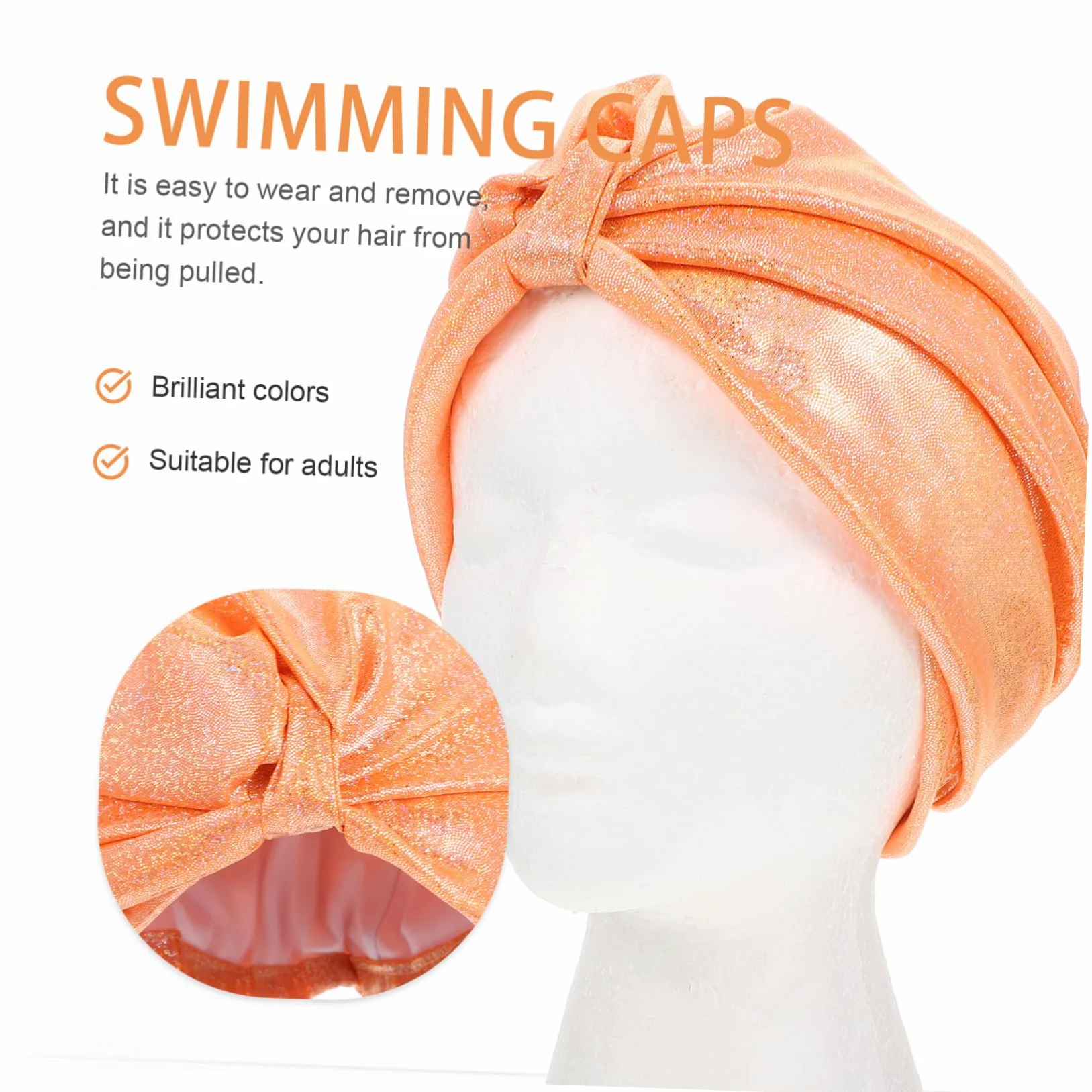 Toddmomy Gorro De Baño De 3 Uds Gorro De Ducha Grande Bandanas Para El Pelo Gorro De Baño Para Hombre Turbante De Natación Gorro De Natación Sombreros De Natación Gorro De Natación Pelo