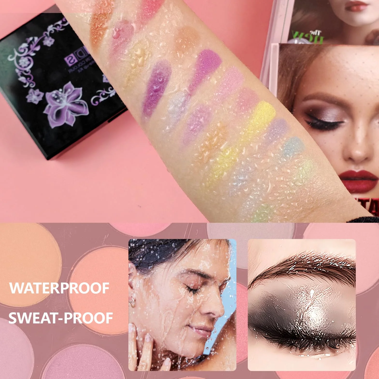 Maletin Maquillaje Mujer Set Larga Duración Fácil Difuminar