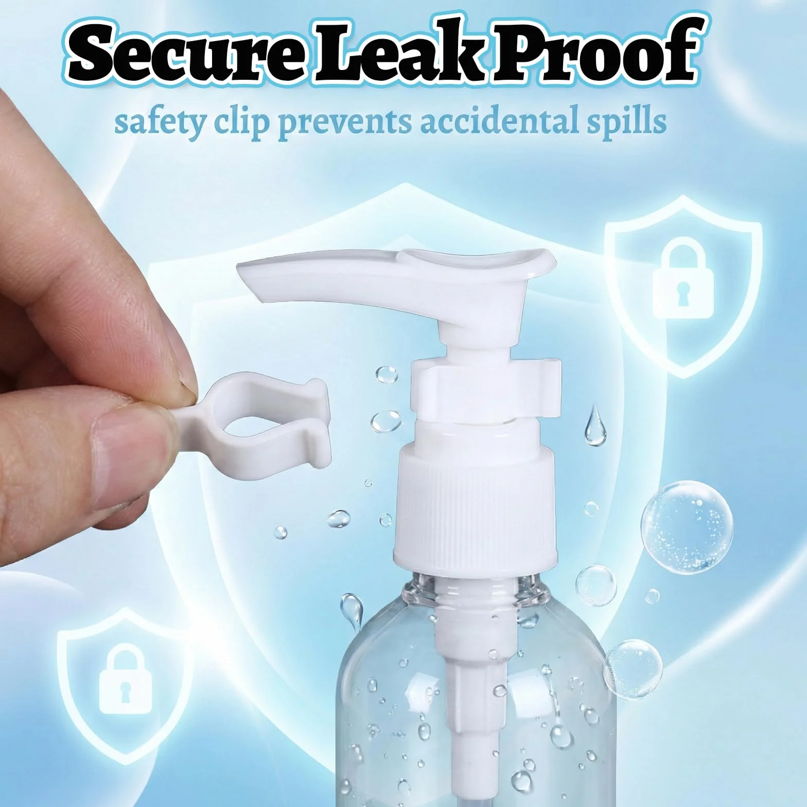 Botellas con Bomba Transparente 30 ml Paquete de 4 - Botellas de Viaje Plástico, Dispensador de Loción para Cosméticos