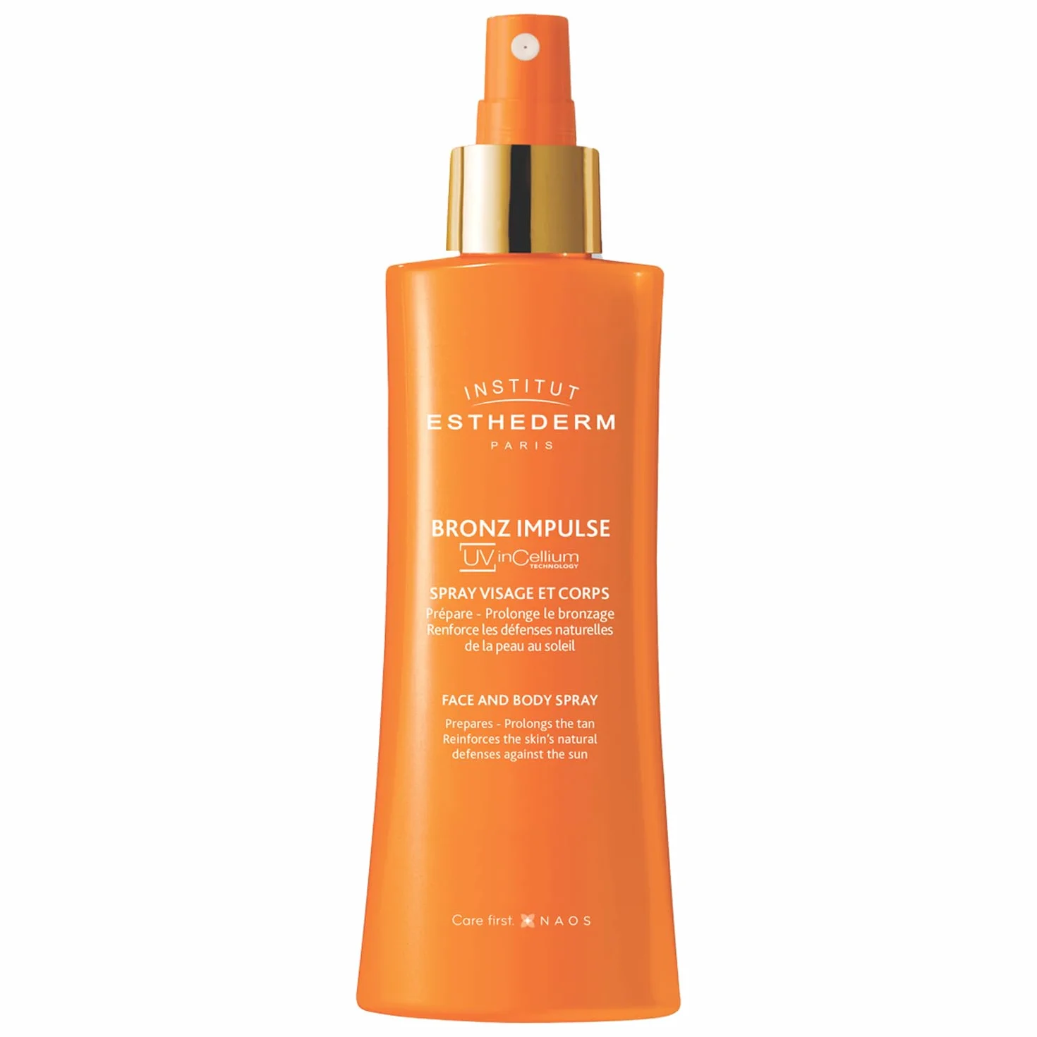 INSTITUT ESTHEDERM Bronz Impulse - Bruma Facial y Corporal - Ayuda a Lograr un Bronceado más Rápido, Intenso y Duradero - Ayuda a Prevenir el Fotoenvejecimiento - Spray 150 ml