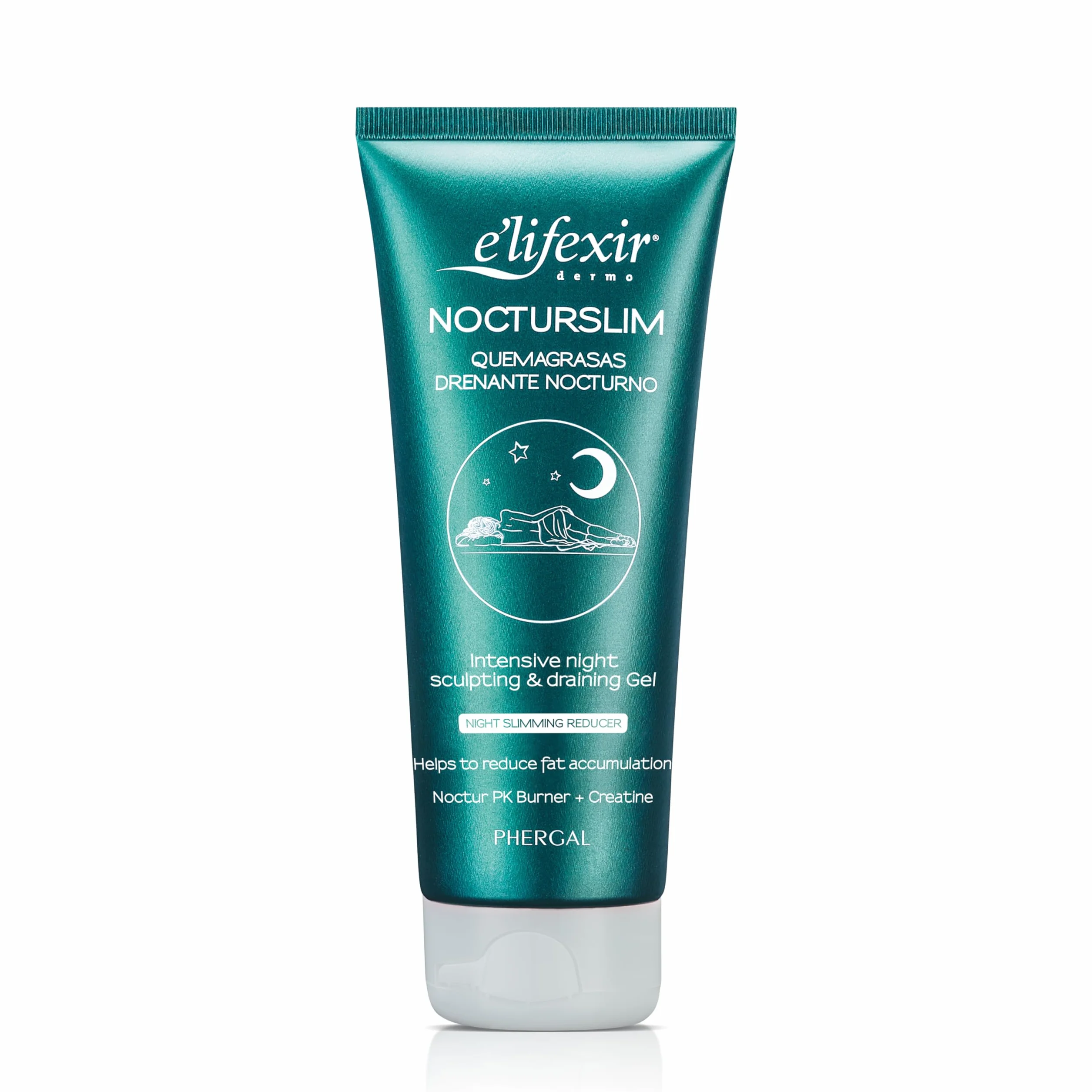 Elifexir Nocturslim Crema Quemagrasas Intensiva Gel Reductor Noche Anticelulítico Reafirmante 200 ml