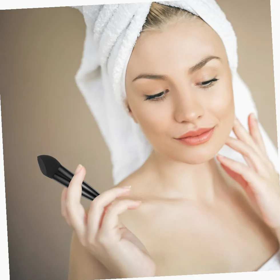 INOOMP 6 Esponjas de Maquillaje Portátiles, Productos de Belleza Látex, Forma de Bolígrafo, para Aplicar Maquillaje