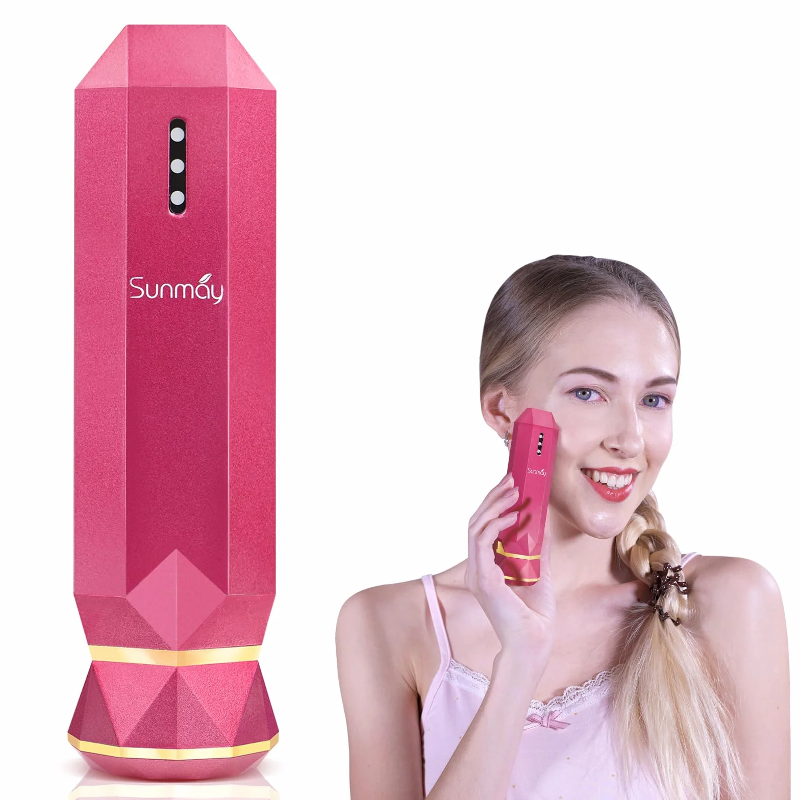 SUNMAY VSkin Aparato Radiofrecuencia Facial Masajeador Microcorriente Antienvejecimiento Rejuvenecimiento