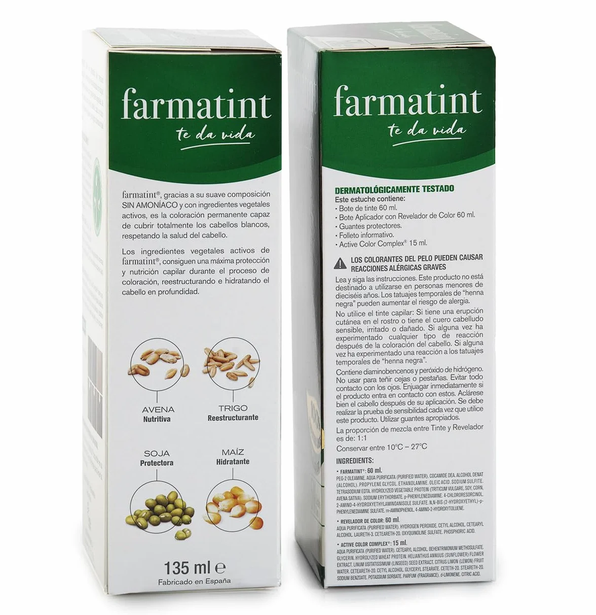 Farmatint Gel de Coloración Capilar Permanente 5N Castaño Claro