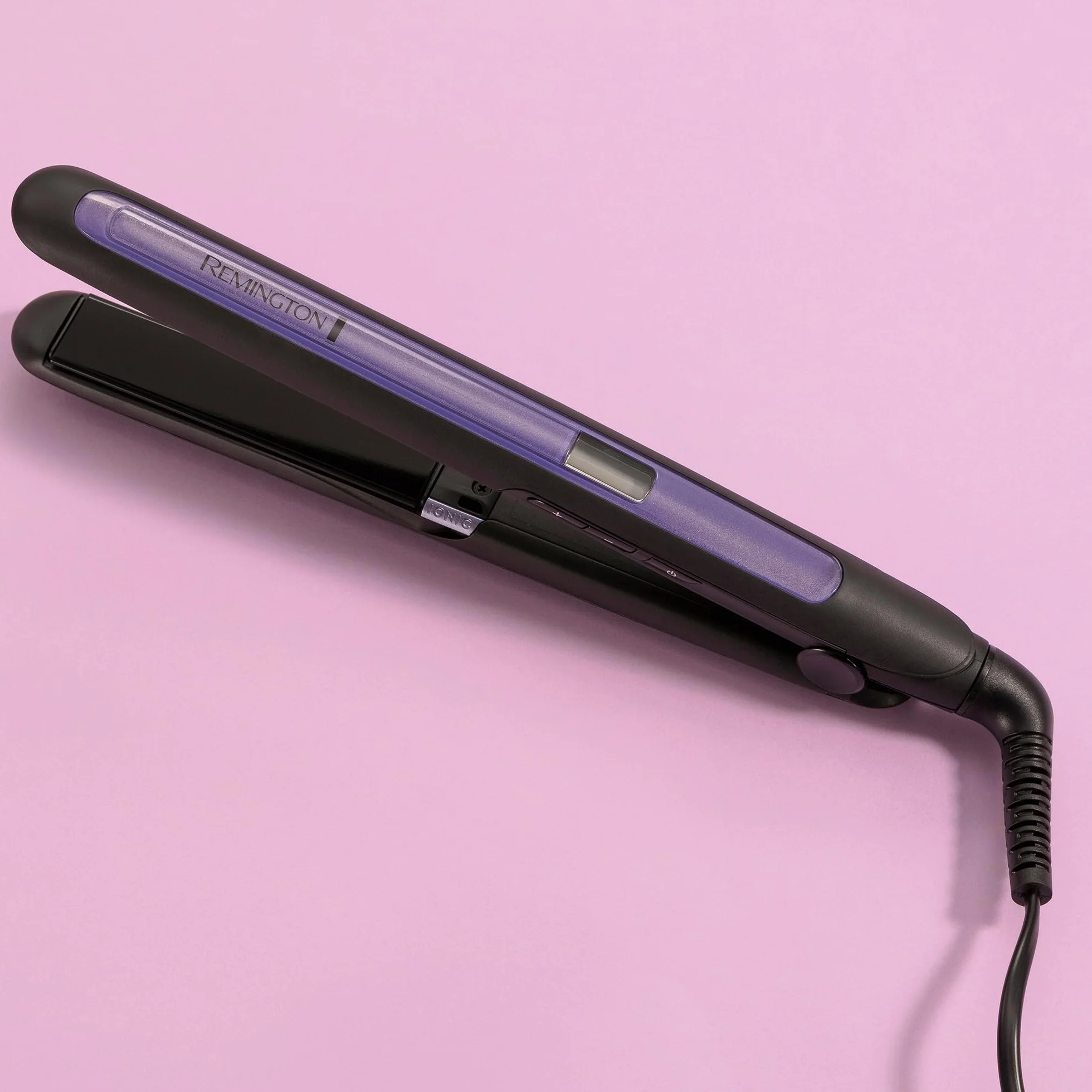 Remington Plancha Pelo Pro-Ion cerámica turmalina 150-230°C LCD S7710