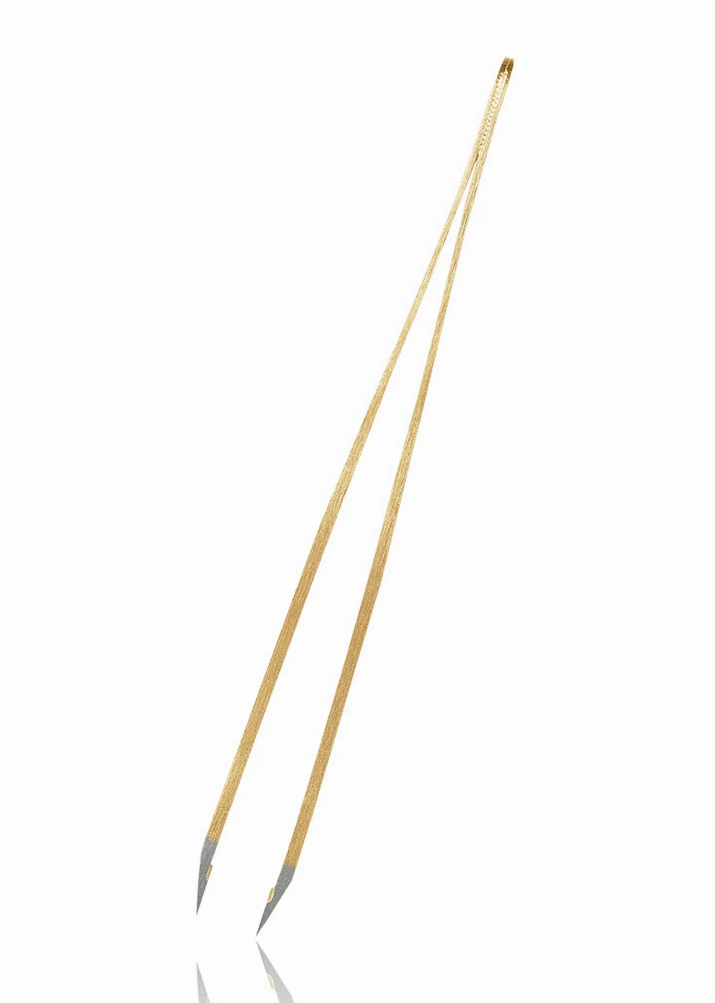Rubis Prestigious Line - Pinzas profesionales para cejas con revestimiento dorado, punta inclinada, pinzas inclinadas para depilación de cejas y depilación, seis estrellas, color dorado