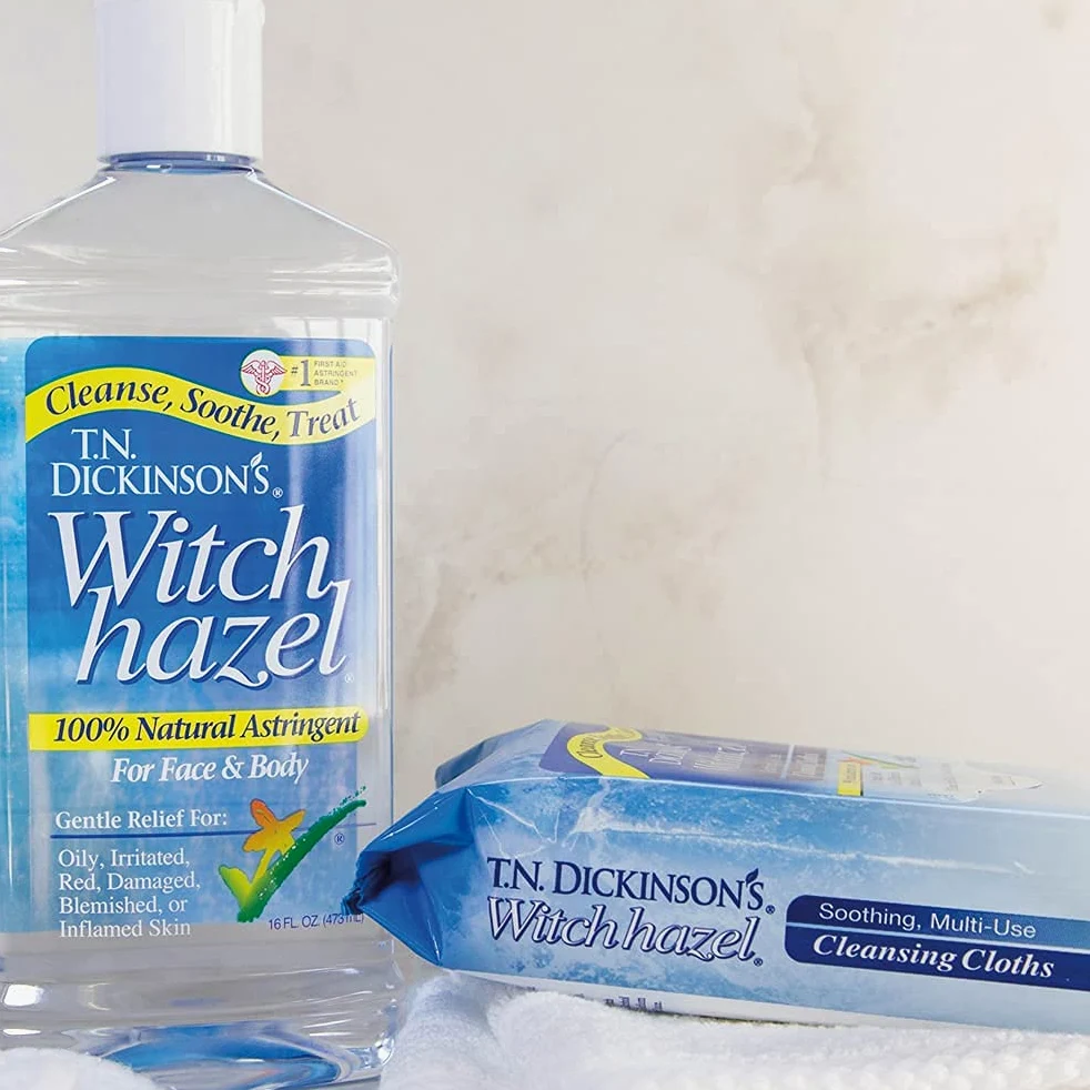T.N. Dickinson's Witch Hazel Paños de limpieza, 25 Paños (Paquete de 4)