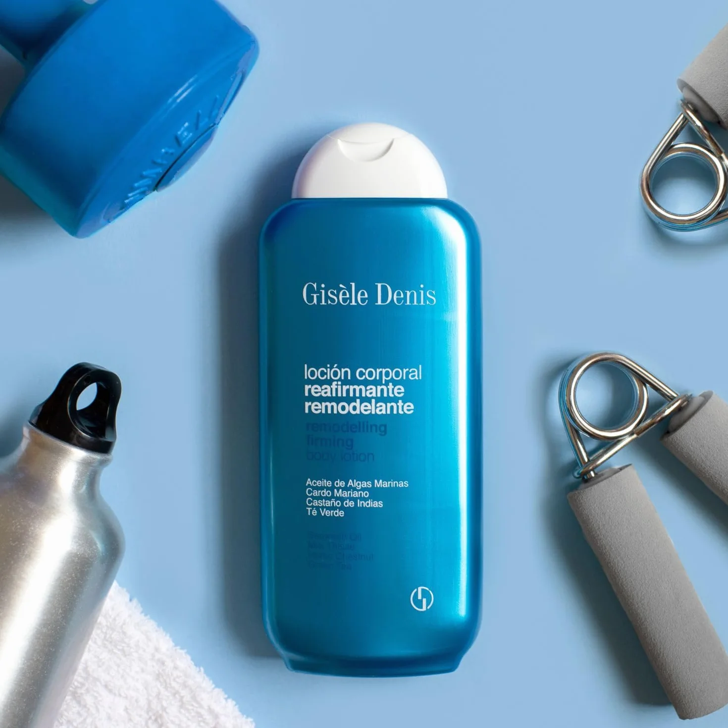 GISÈLE DENIS Loción Corporal Reafirmante Remodelante 400 ml Crema de Cuerpo con Aceite de Algas Marinas
