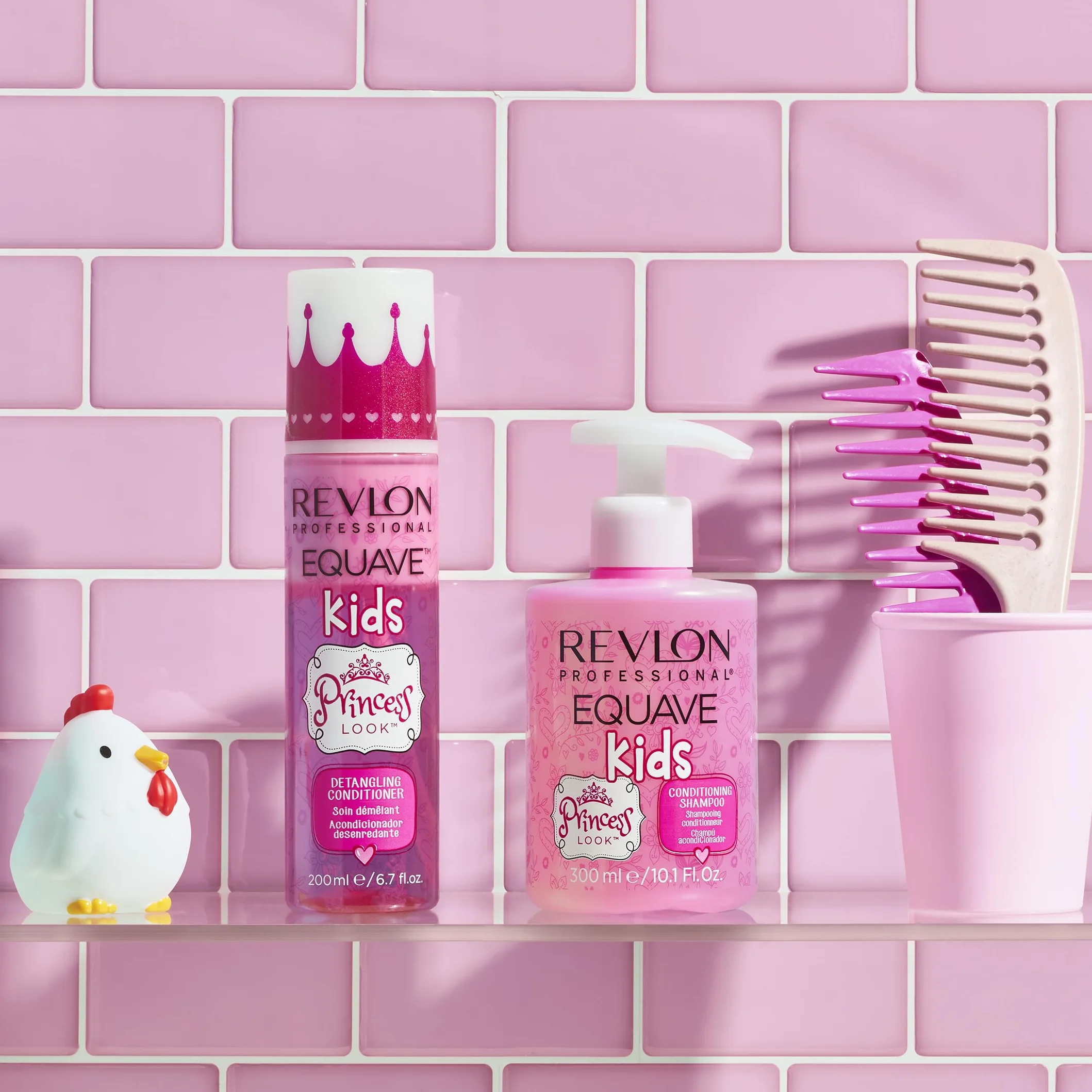 REVLON PROFESSIONAL EQUAVE KIDS Princess Look Acondicionador en Spray Desenredante Pelo Niñas Sin Aclarado 200 ml