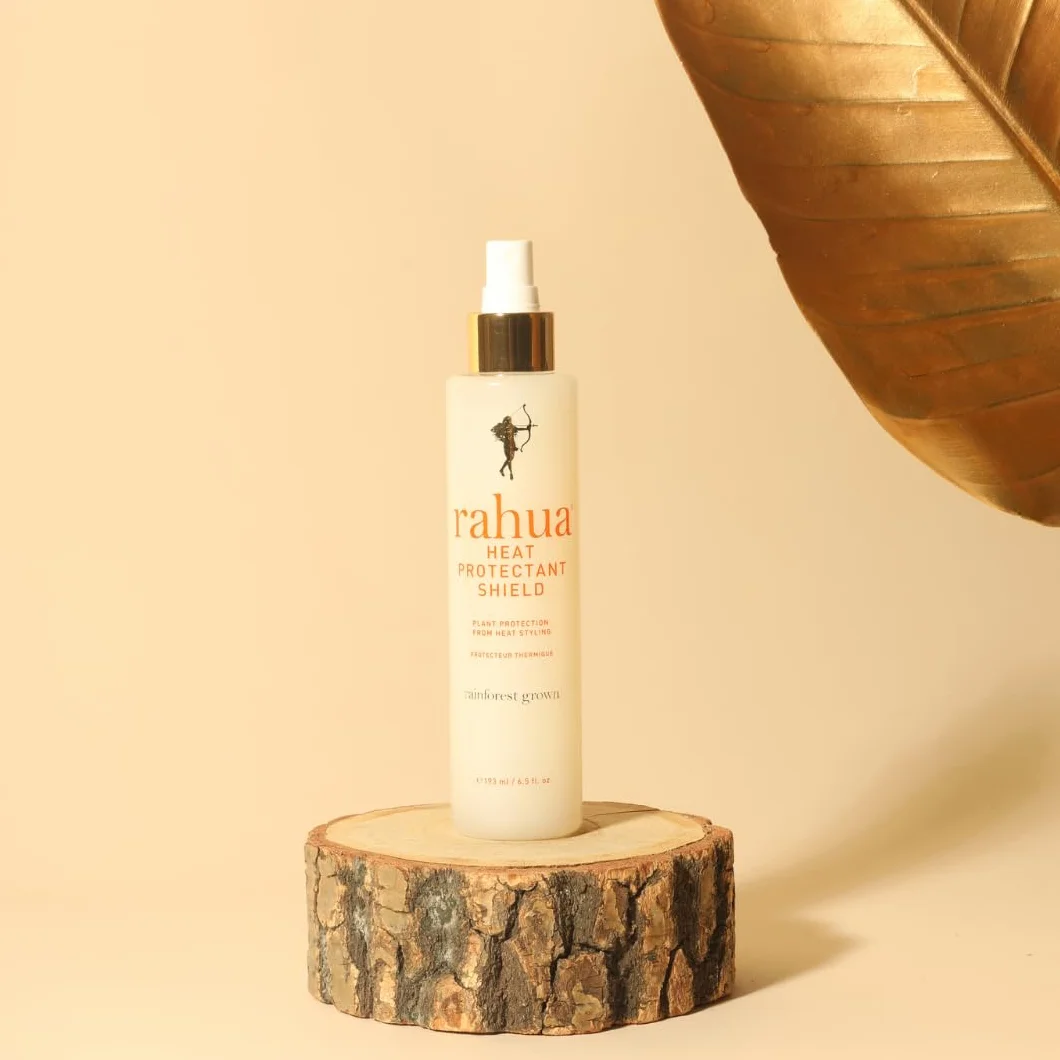 Rahua Heat Protectant Shield 193 ml/6.5 FlOz, pulverización múltiple formulada que protege contra el calor, el aerosol de protección de calor liviano enriquecido con vitamina E de aloe vera queratina