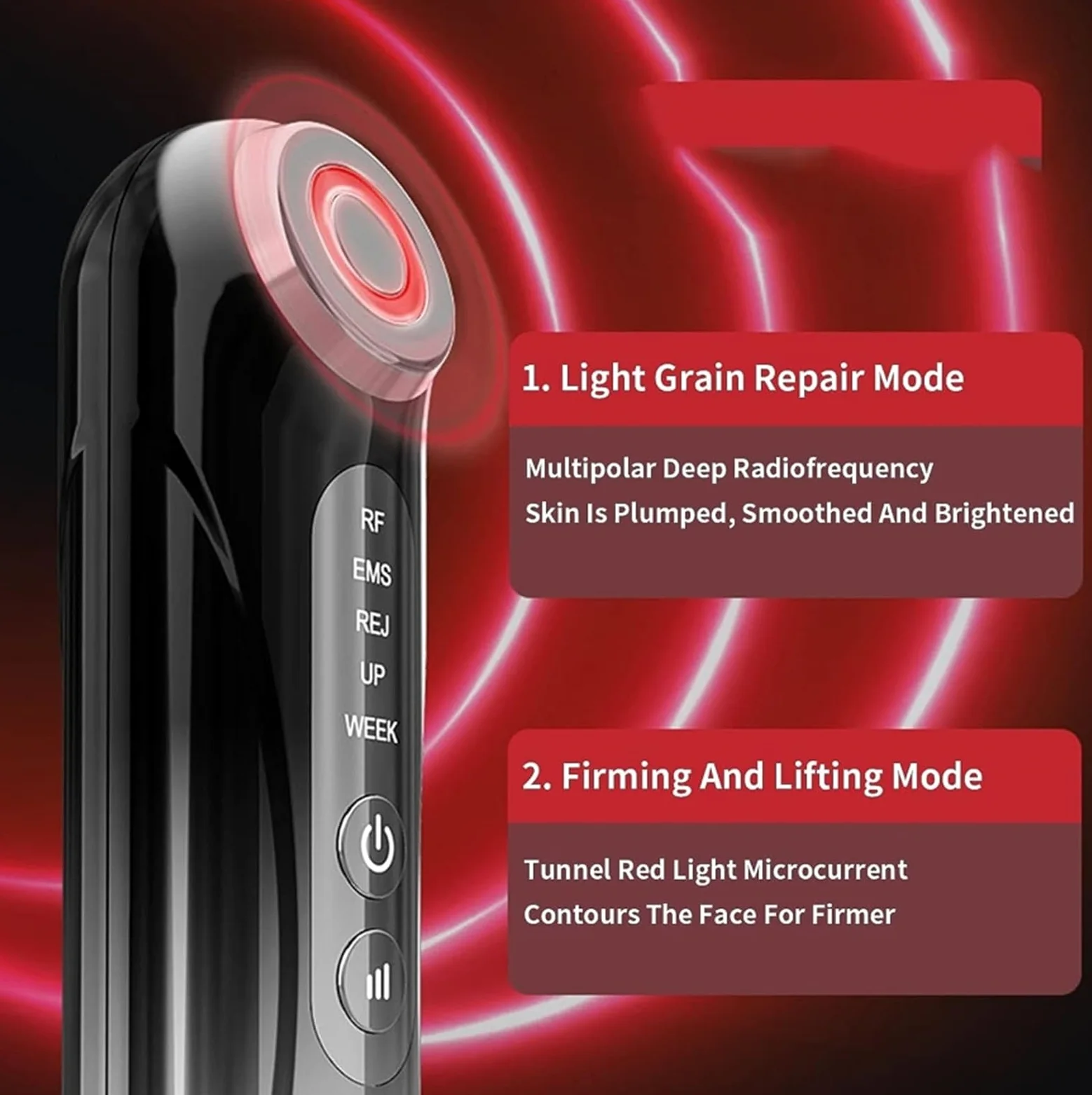 Aparato de belleza RF cuidado de la piel, Micro-corriente facial firme y ascensor Massager Machine, rejuvenecimiento de la piel eliminación de arrugas antienvejecimiento