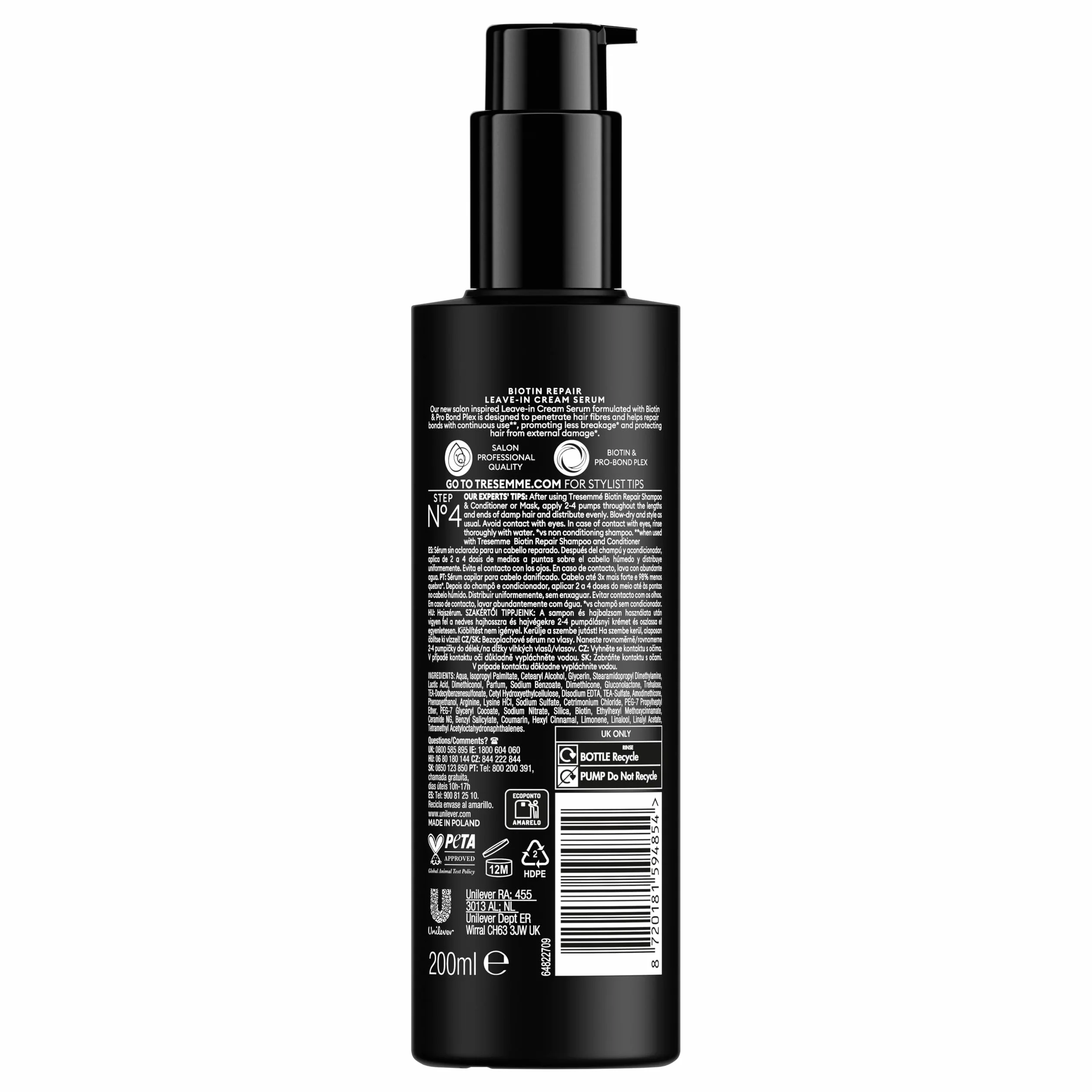 TRESemme Sérum Repara para cabello seco o dañado 200 ML