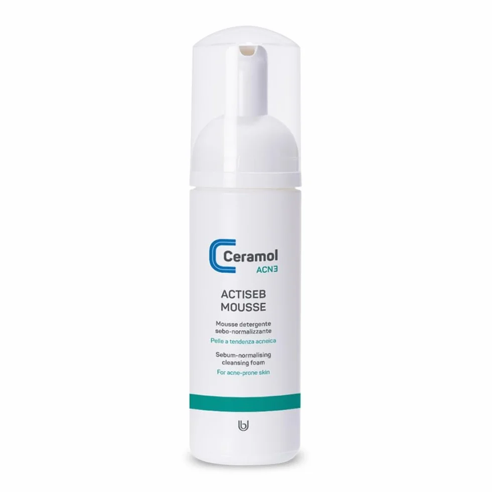 Ceramol Actiseb Mousse Detergente Viso e Corpo Pelle Acneica 150ml
