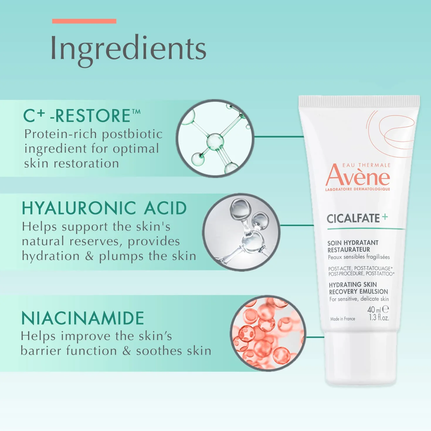 Avene Cicalfate+ Soin Hydratant Reparateur 40mL