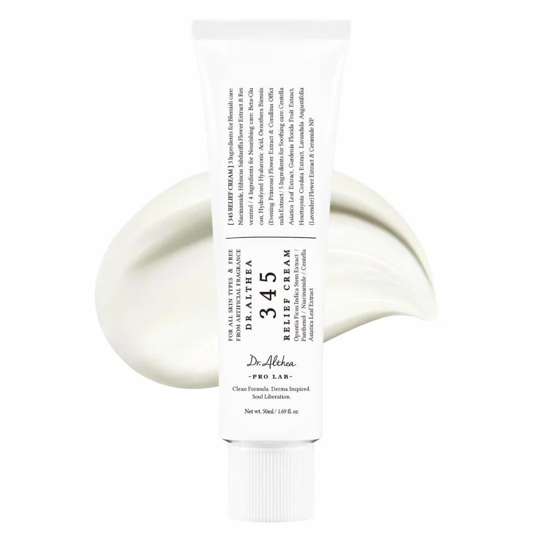 Dr.Althea 345 Relief Cream Crema hidratante calmante PDRN niacinamida Cuidado facial vegano coreano 50ml