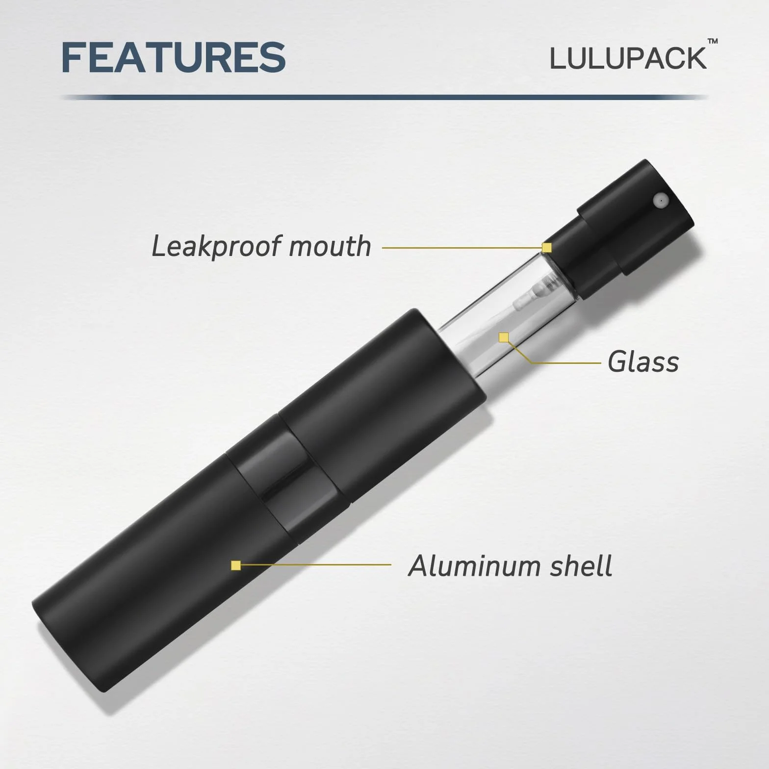Lulupack 8ml Portátil Recargable Perfume Atomizador, Viaje Pulverizador, Botella Spray 6pcs Multicolor