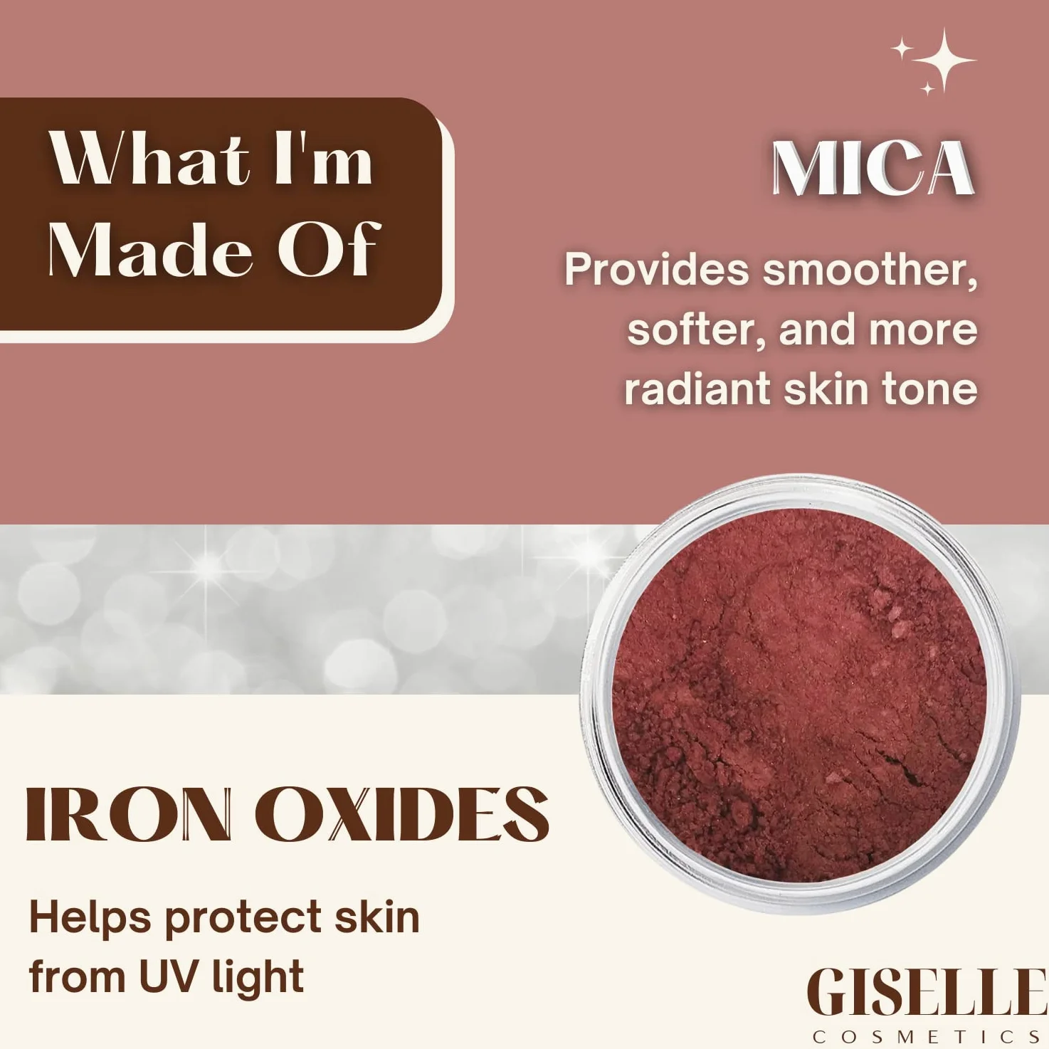 Blush Makeup | Red Hawaii | Mineral Makeup by Giselle Cosmetics | Pure Non-Diluted Mineral Make Up