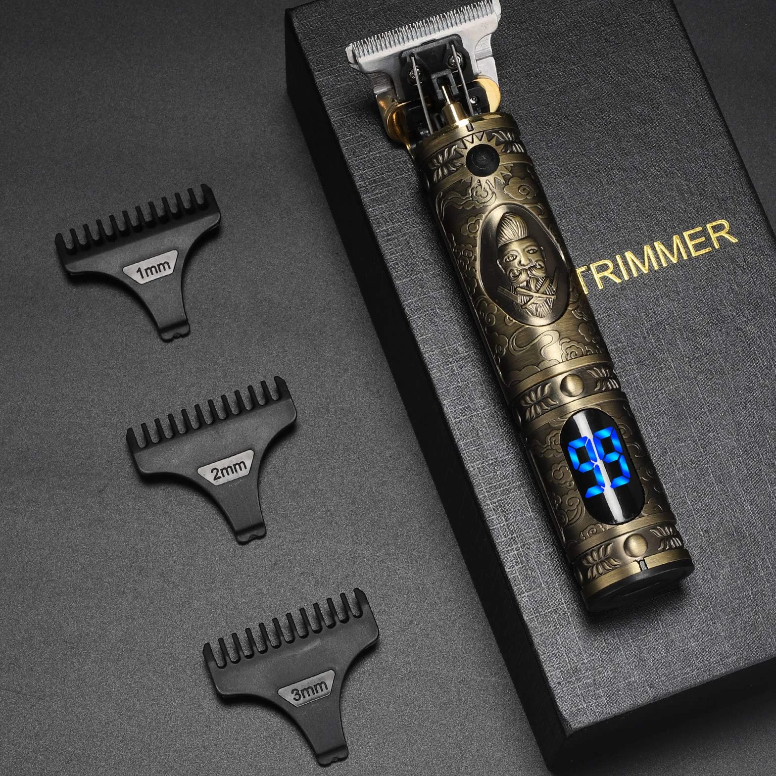 YiLFo Maquina Cortar Pelo Hombre Profesional Electrica LED Recortar Barba sin Cable